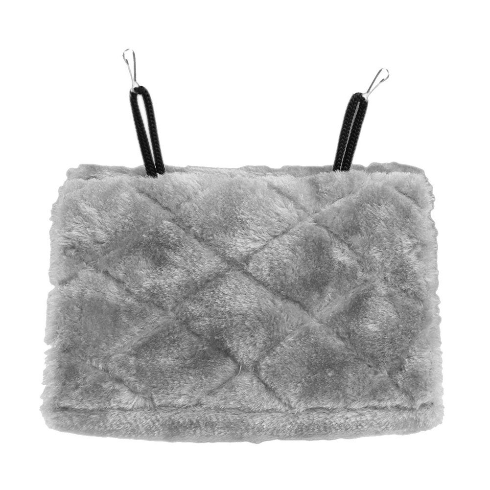 Bello Luna Papageiennest Grau - Plüsch Hängematte Für Vögel 30x15x23cm