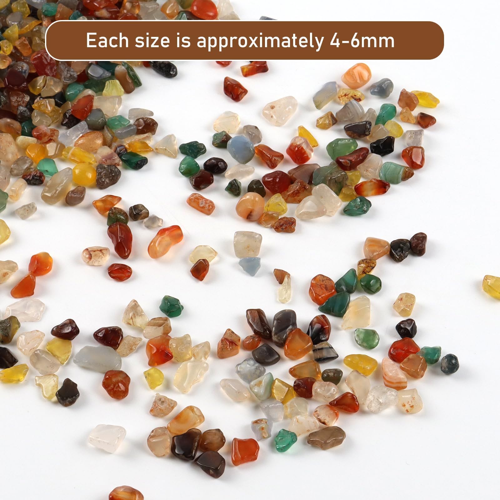 Pietre Decorative In Cristallo Naturale - 500g, 8-20mm, Per Giardino, Acquari, Piante Grasse E Fai Da Te - Foto 8