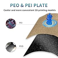 Vista 2 de Geeetech PEI Placa de construcción para Bambu Lab A1 Mini impresoras 3D, 7.244x7.244 in (7.24x7.24 pulgadas), hoja PEI texturizada de doble cara