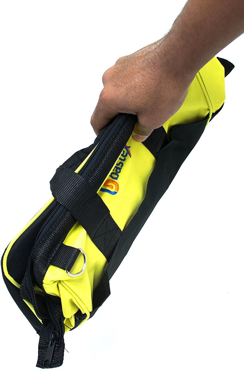 Bastex Multi Purpose Tool Bag Carrying with Adjustable Shoulder Strap. 15 inch Wide Mouth Opening with 14 Separate Pockets. Water Resistant and Perfect for the Handyman, Electricians and Plumbers