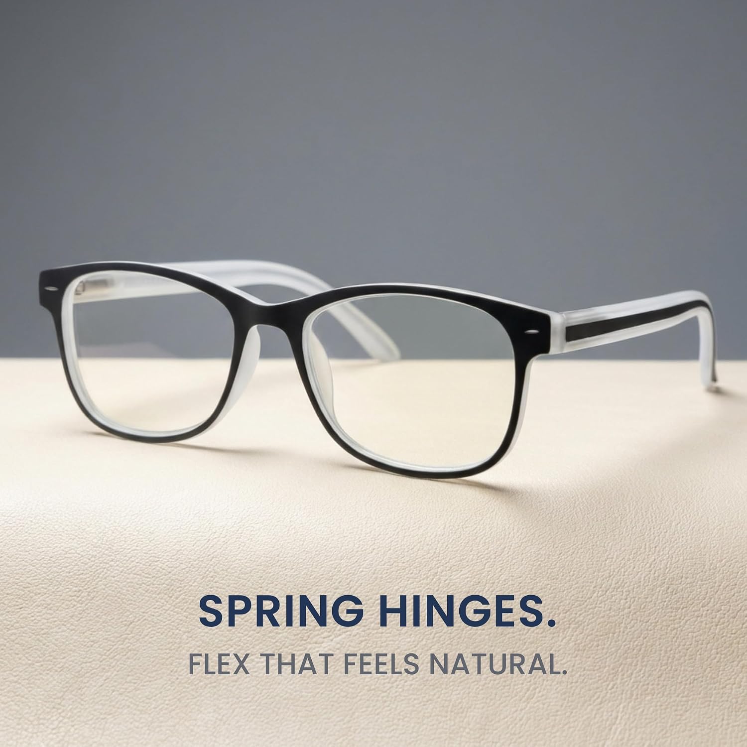 2SeeLife Blue Light Reading Glasses for Men & Women – Small-Medium Fit, Sturdy Frame, Spring Hinges, Premium Readers