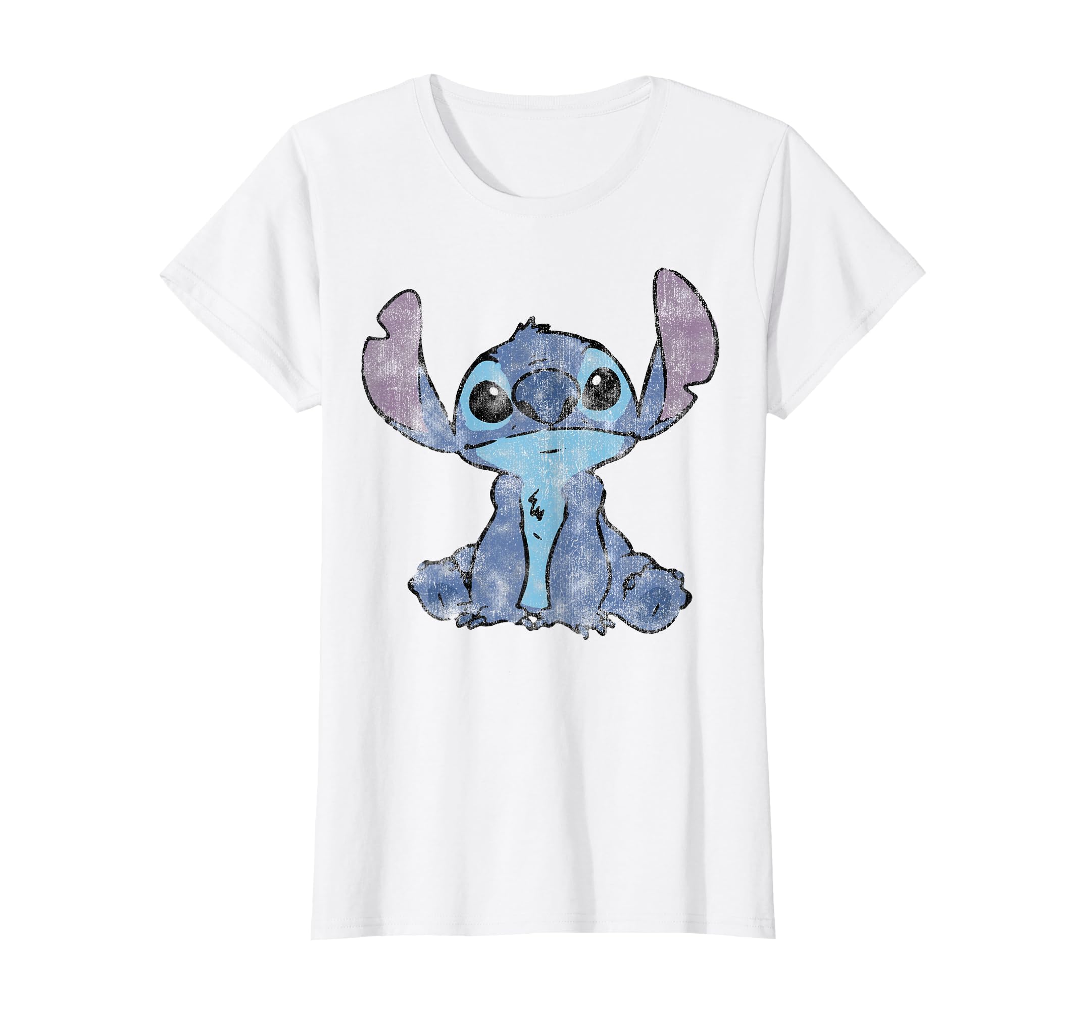 Disney Lilo &amp; Stitch Distressed Stitch Portrait T-Shirt