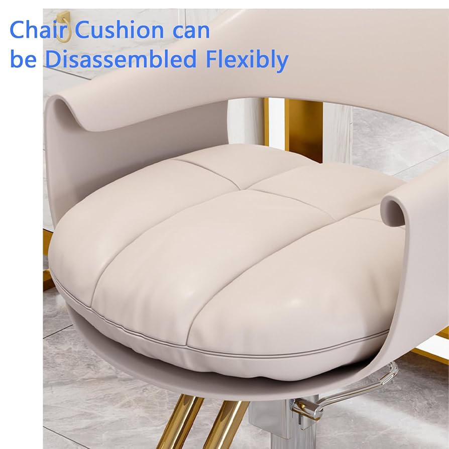 Amazon｜HDNSYNE 美容師 理髪店 サロン チェア - 360°回転、調節