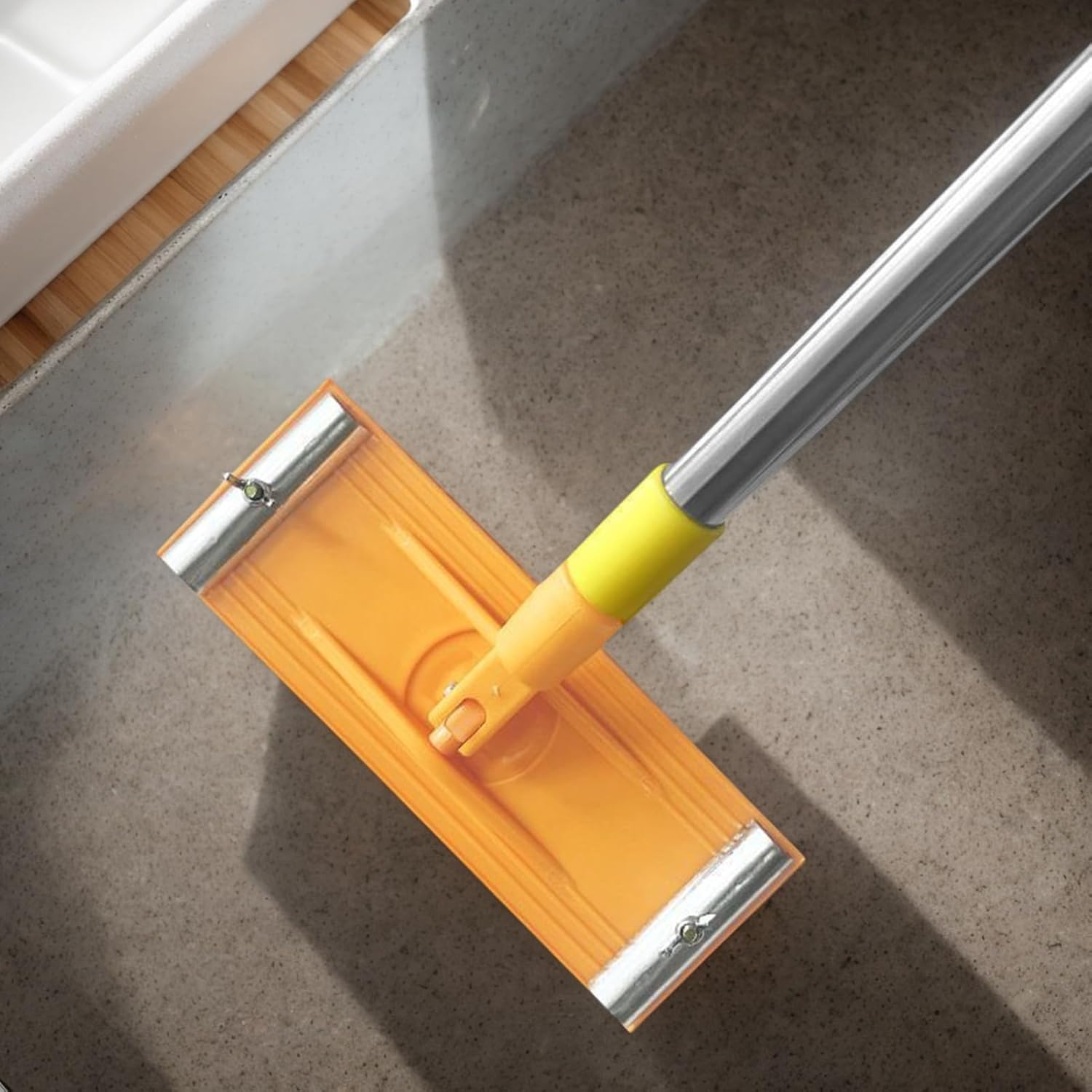 Drywall Sander Tool - Manual Sanding Block, Adjustable Extendable Rod with Clamp Lock, Smoothing Tool for Ceiling Projects, Renovating Supplies, Heavy Duty Pole Apartment Use