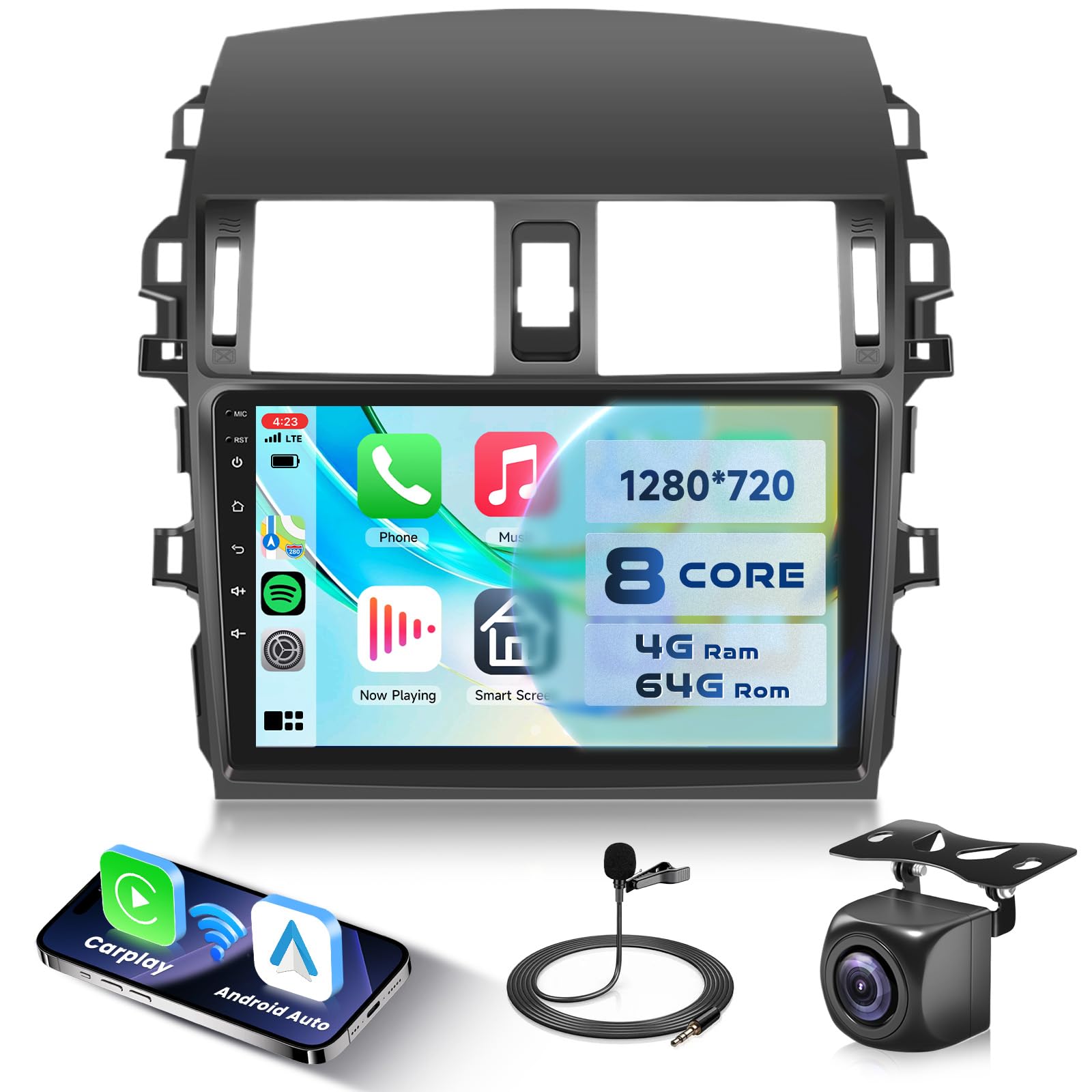Amazon.com: 8-Core 4G+64G Qual-comm Snapdragon chip Car Radio for