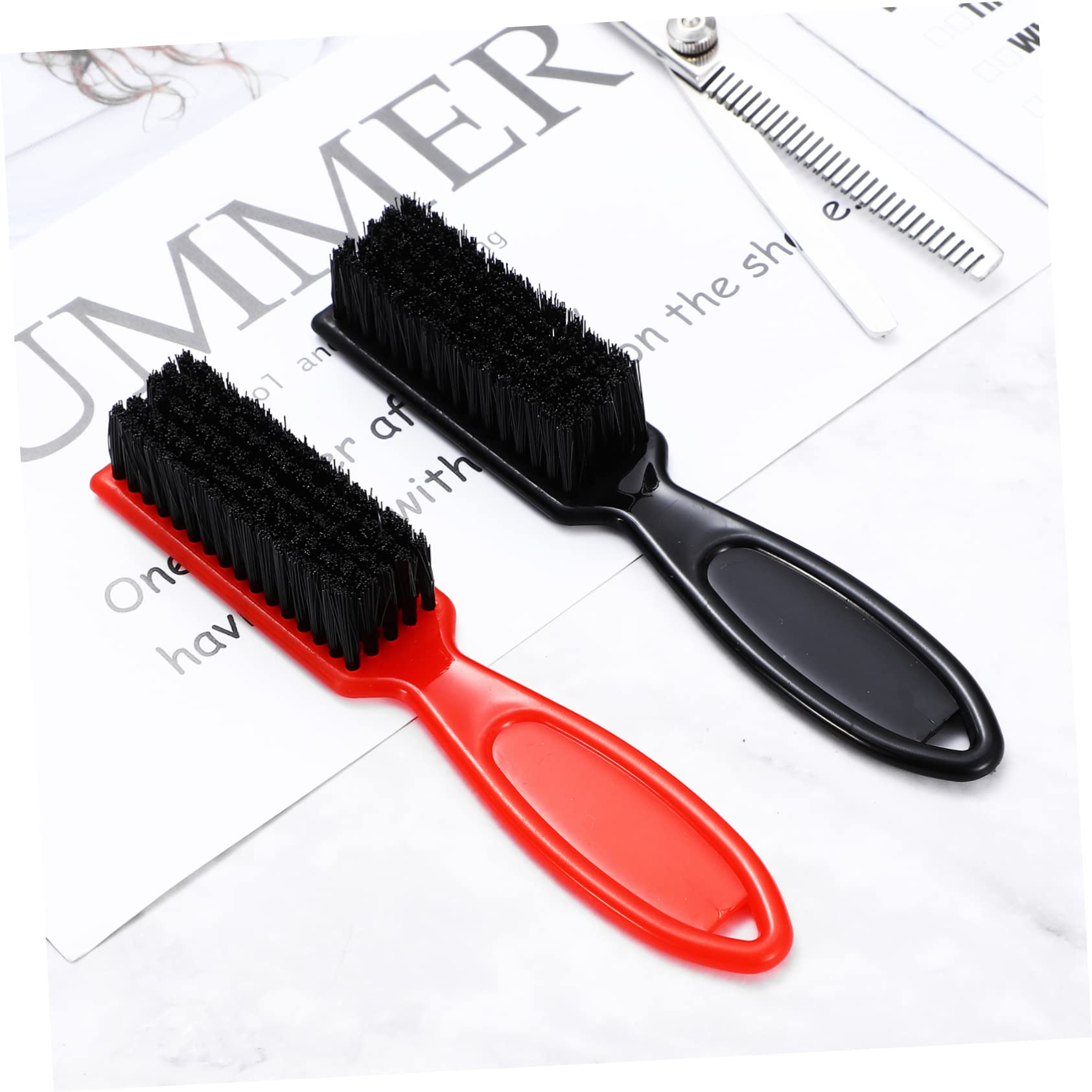 NULYLU Barber Accessories Set 6 Pcs Hair Clipper Trimmer Nylon Bristles Cleaning Tools Barber Handle Cleaning Hair Clipper Brush