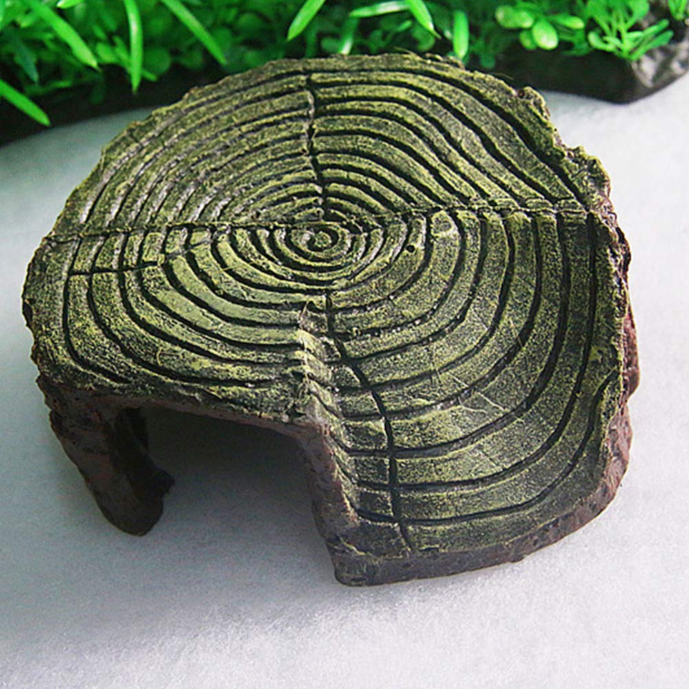 SIBOMTEX - Plataforma de escalada de tortuga de resina, manualidades, puente de piedra, pecera, paisaje, tortuga, decoración de pecera, adornos de decoración