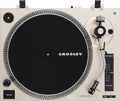 Miniatura 26 de Crosley KT100BT-CP - Sistema estéreo de tocadiscos Bluetooth con altavoces, champán
