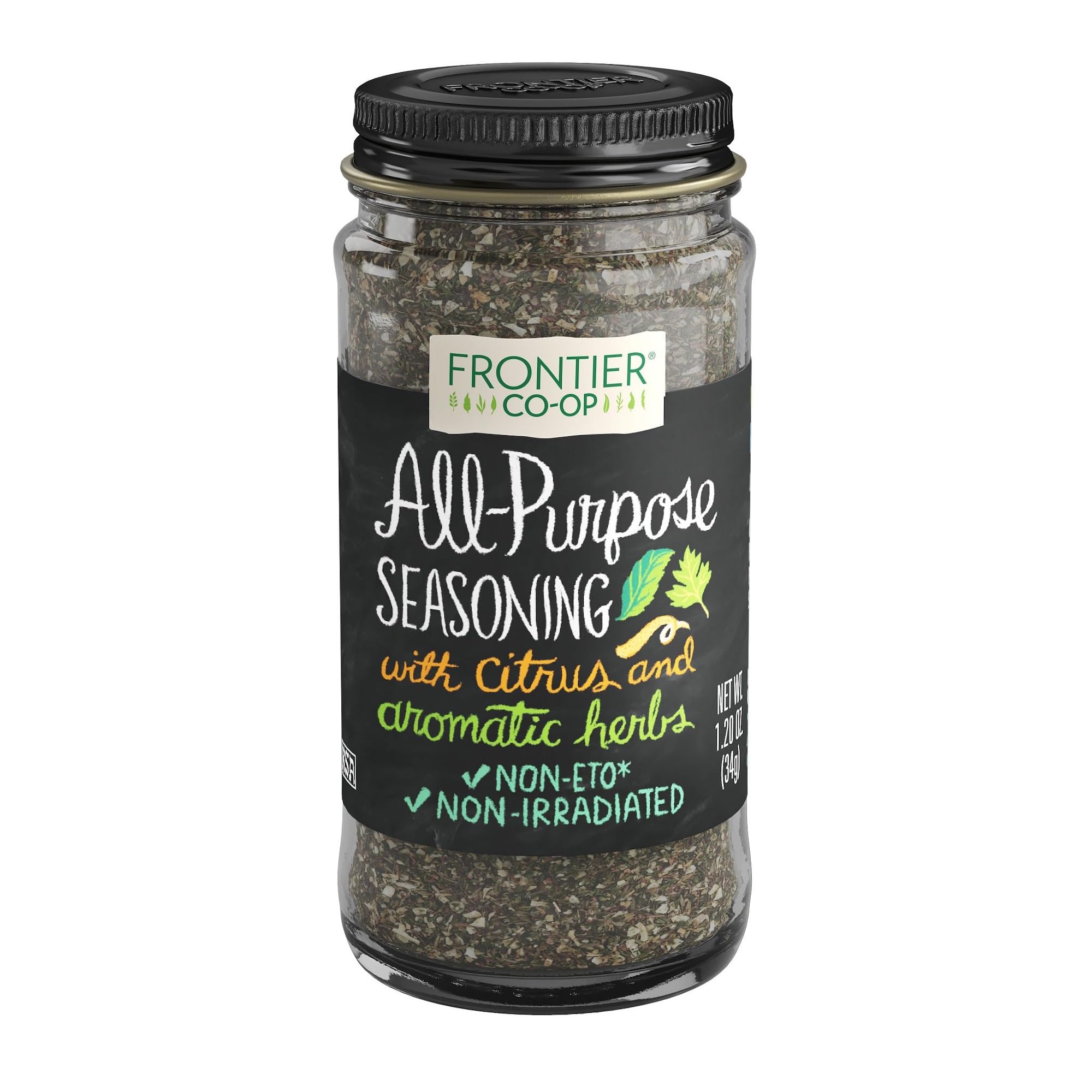 All-Purpose Seasoning, Onion, Parsley, Basil, Lemon Peel, Thyme, Garlic and other Aromatic Spices, Salt Free, Kosher | 1.2 Ounce (Pack of 1)
