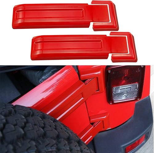 MOEBULB Cubierta de bisagra para puerta trasera de repuesto para Jeep Wrangler JK  Unlimited 2007-2017 rojo 2 unidades disponible en Yaxa Colombia