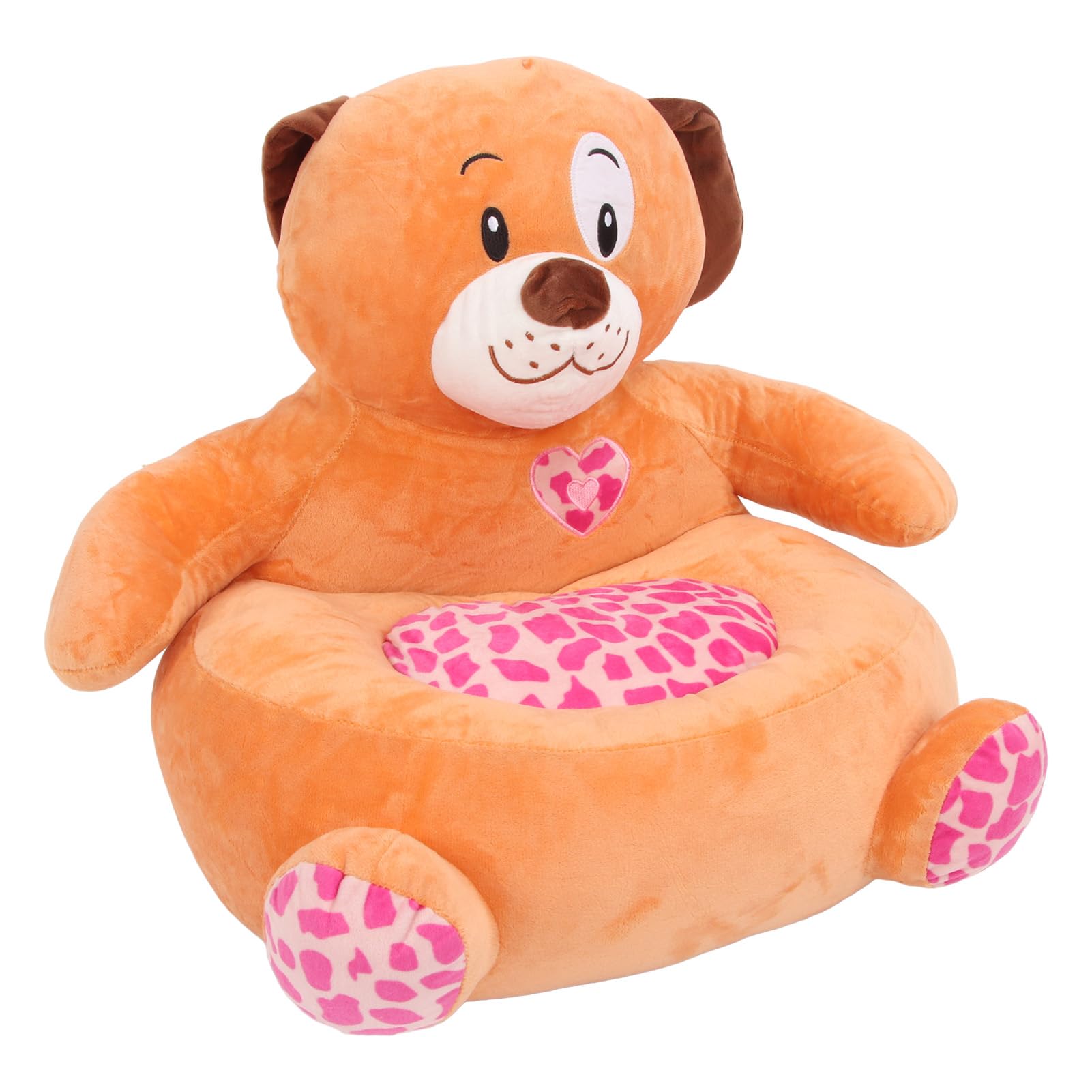 Plüschfigur-Kinderstuhl, Kinder-Sofastuhl mit Stofftier, niedliches Cartoon-Design, weiche Sitzgelegenheit aus Kristallvelours für Kleinkinder und das Spielzimmer im Kinderzimmer (Großer Hund)