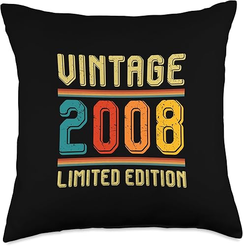 Miniatura 5 de Born 2008 15th Classic Birthday Limited Edition 15 años de edad para hombres y mujeres, retro, vintage, 2008, edición limitada, 16 x 16 pulgadas,