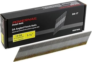 Powernail DA17 15 Gauge 1-1/2 Inch Length 34 Degree Angled Finish Nails (Box of 4000)
