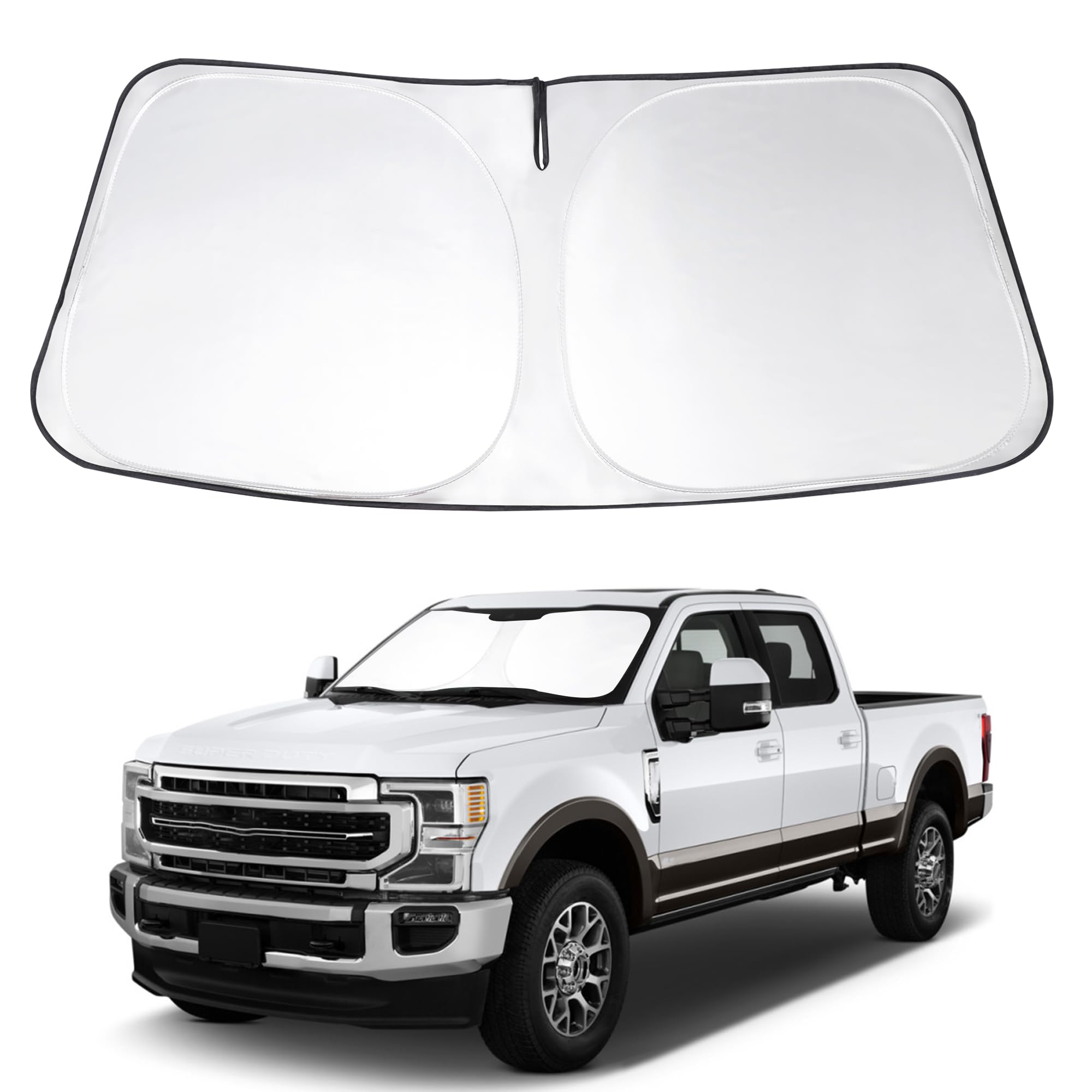 Windshield Sun Shade for 2017-2026 Ford F250 F350 F450 F550