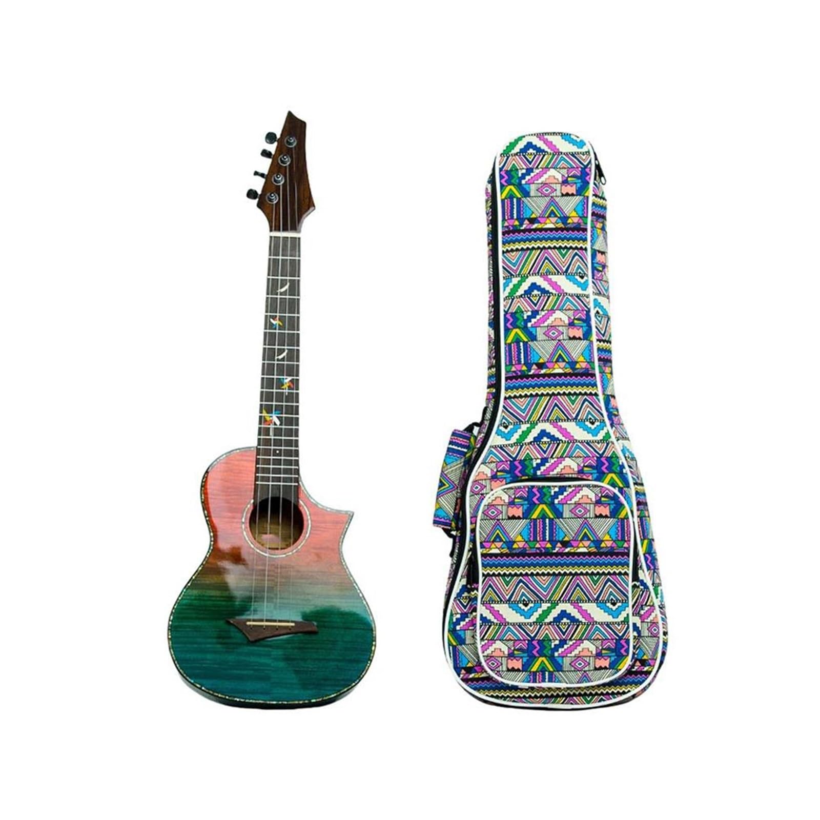 Ukulele 26calowe Ukulele Tenorowe Ze Stabilną Jakością Dźwięku I Pogrubioną Kolorową Torbą Koncertową