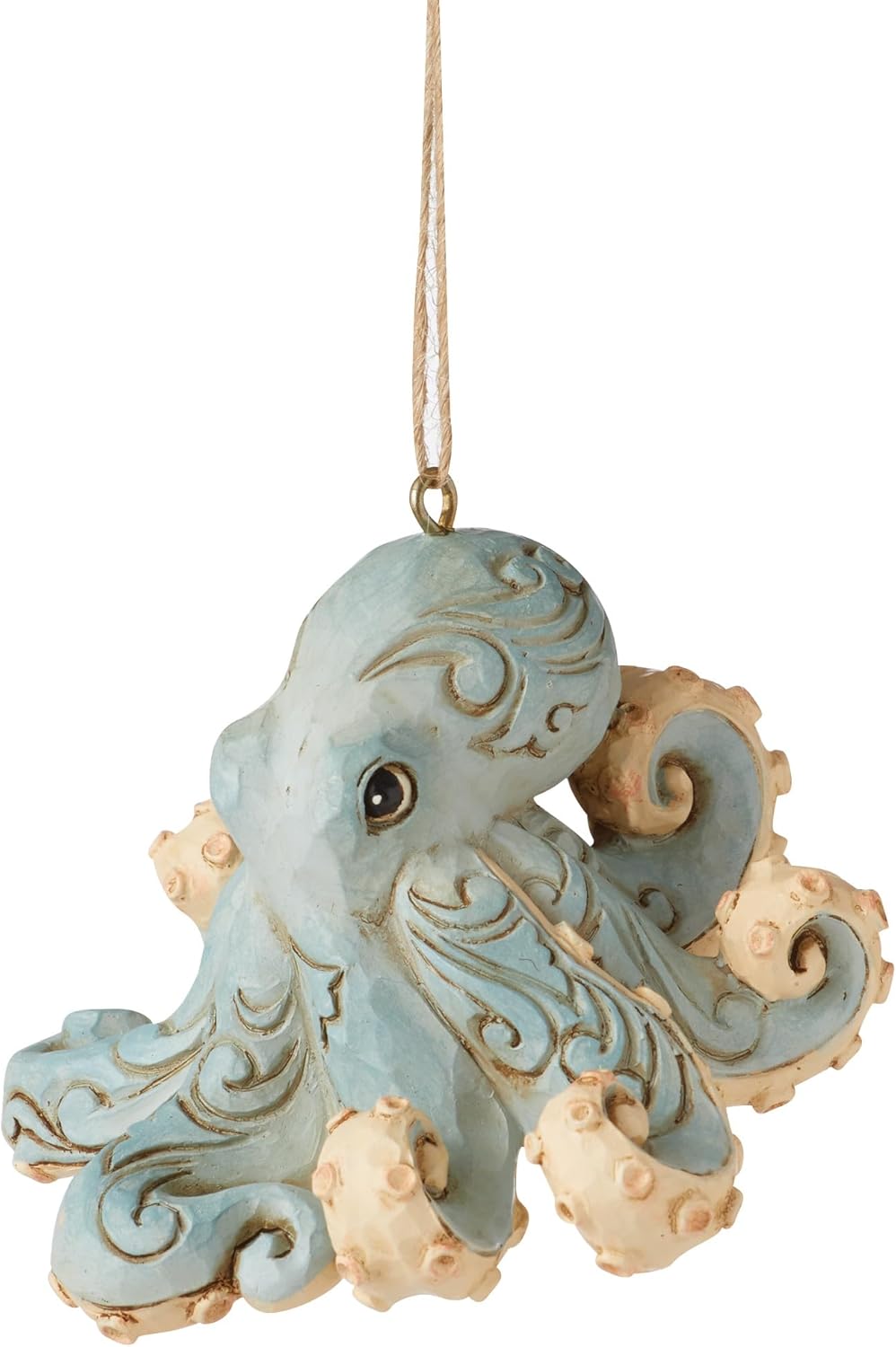 Enesco Jim Shore Heartwood Creek Coastal Octupus Hanging Ornament, 1.81 Inch, Multicolor