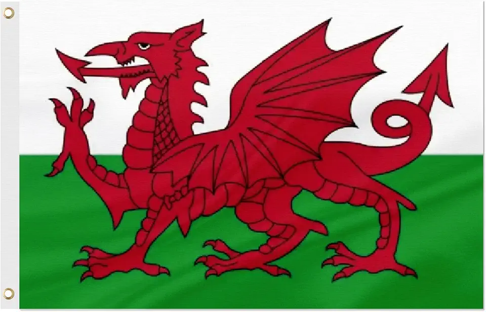 Bandeira do País de Gales 90 X 150 cm