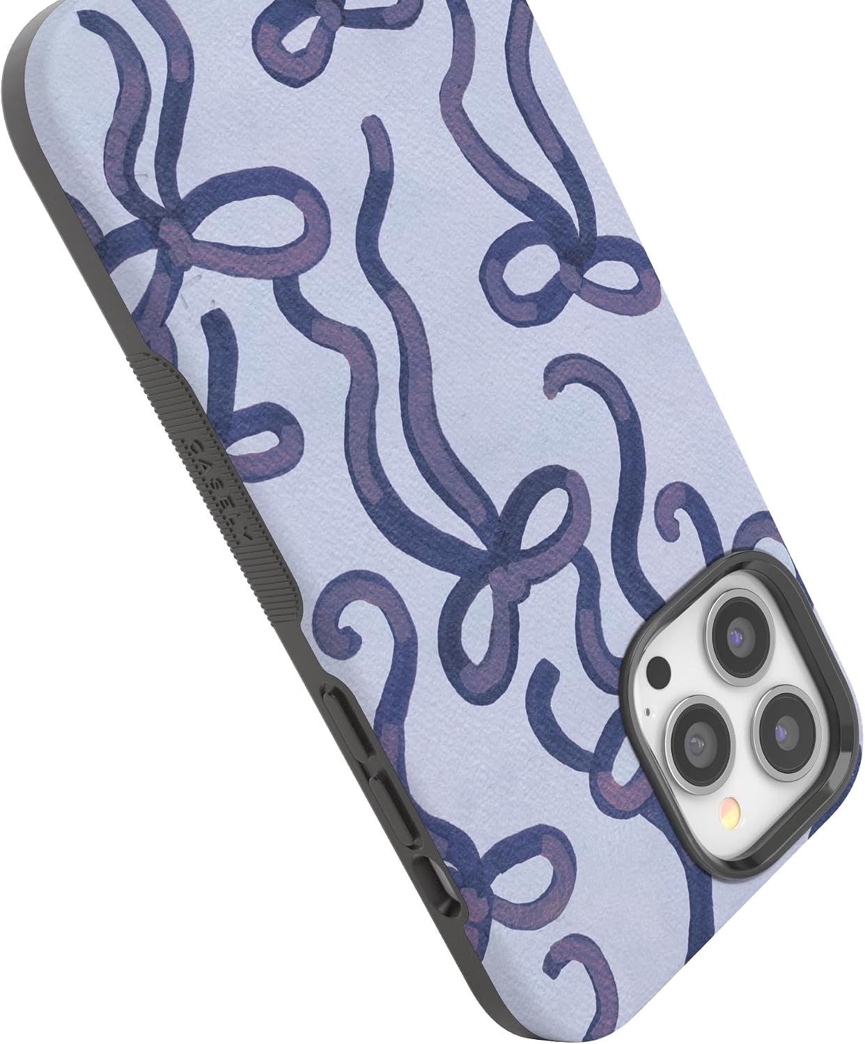 Casely iPhone 13 Pro Max Case | Love Me Knot | Blue Bow | Bold Protective Design | MagSafe Compatible Design