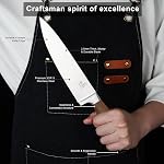 Ensemble de blocs de couteaux (poignée en noix), 7-Piece Couteau de cuisine noir pour la maison, anti-rouille en acier inoxydable non-collant Couteaux de chef Sharp avec universel ASIN: B0CWP6ZWMR