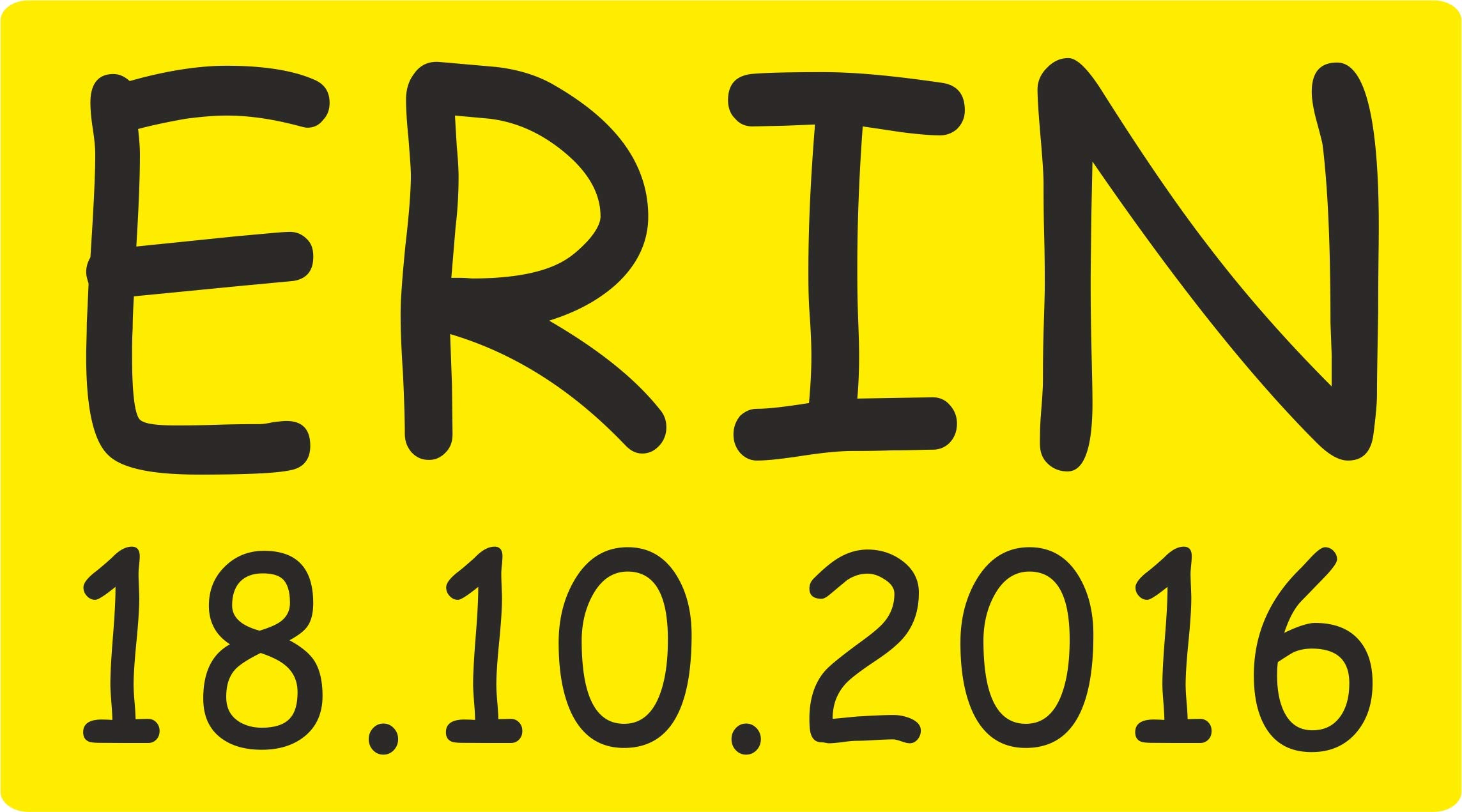 Fsss Ltd Yellow Engraved Number Plates For Childrens Little Tikes Cozy Coupe Ride On Toys (Yellow) Plate