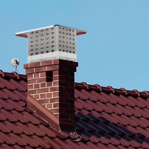 Miniatura 6 de ZHAIUPON Tapa de chimenea, tapa de chimenea de 13 x 13 pulgadas, cubierta de chimenea de acero inoxidable 304, adecuada para cubiertas de conductos