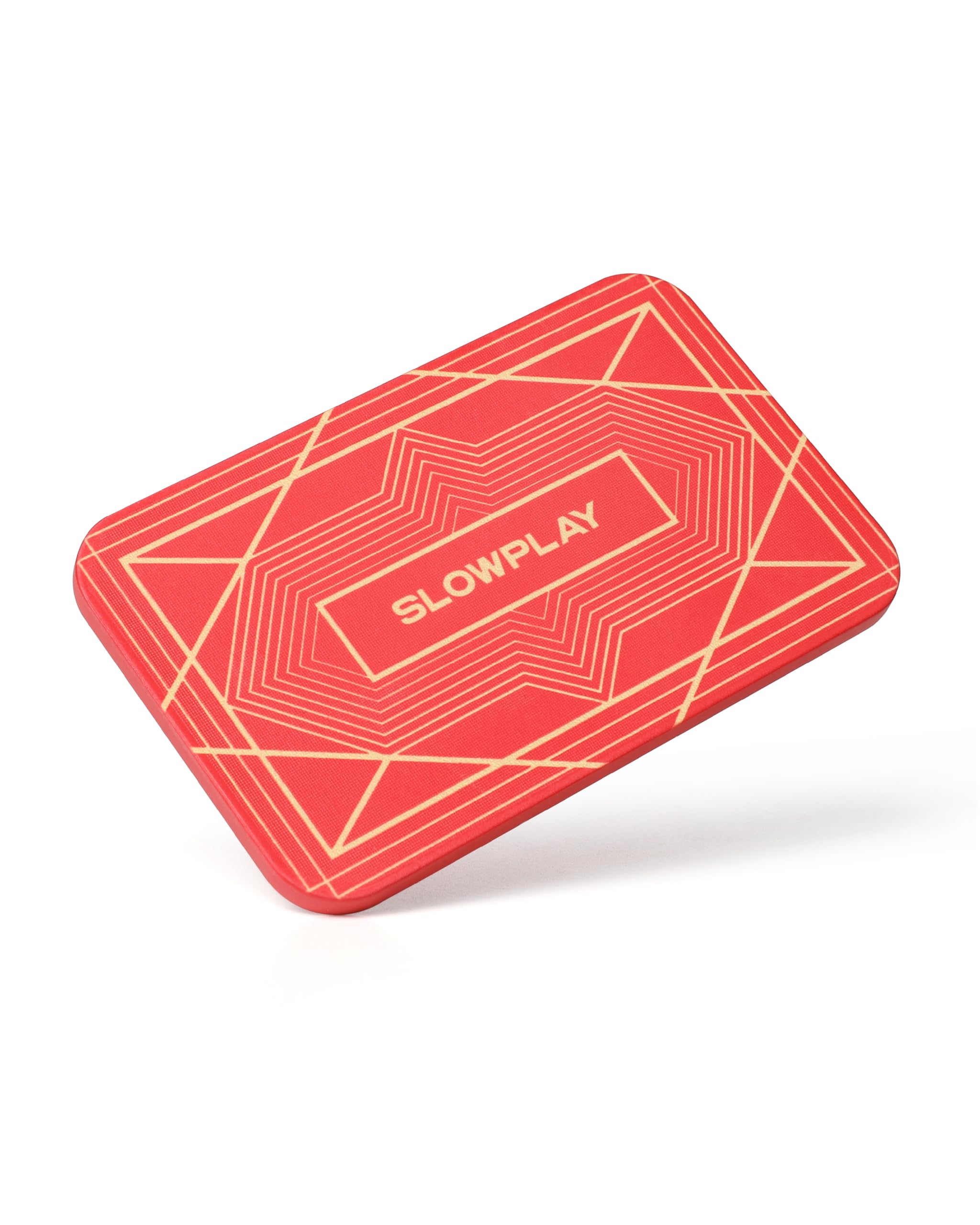 Slowplay Placche Fiches Rettangolari Da Poker, Confezione Da 10 Pezzi, Placche Professionali In Stile Europeo Senza Denominazione, Ceramica Composita Da 34 Grammi (Rosso)-image