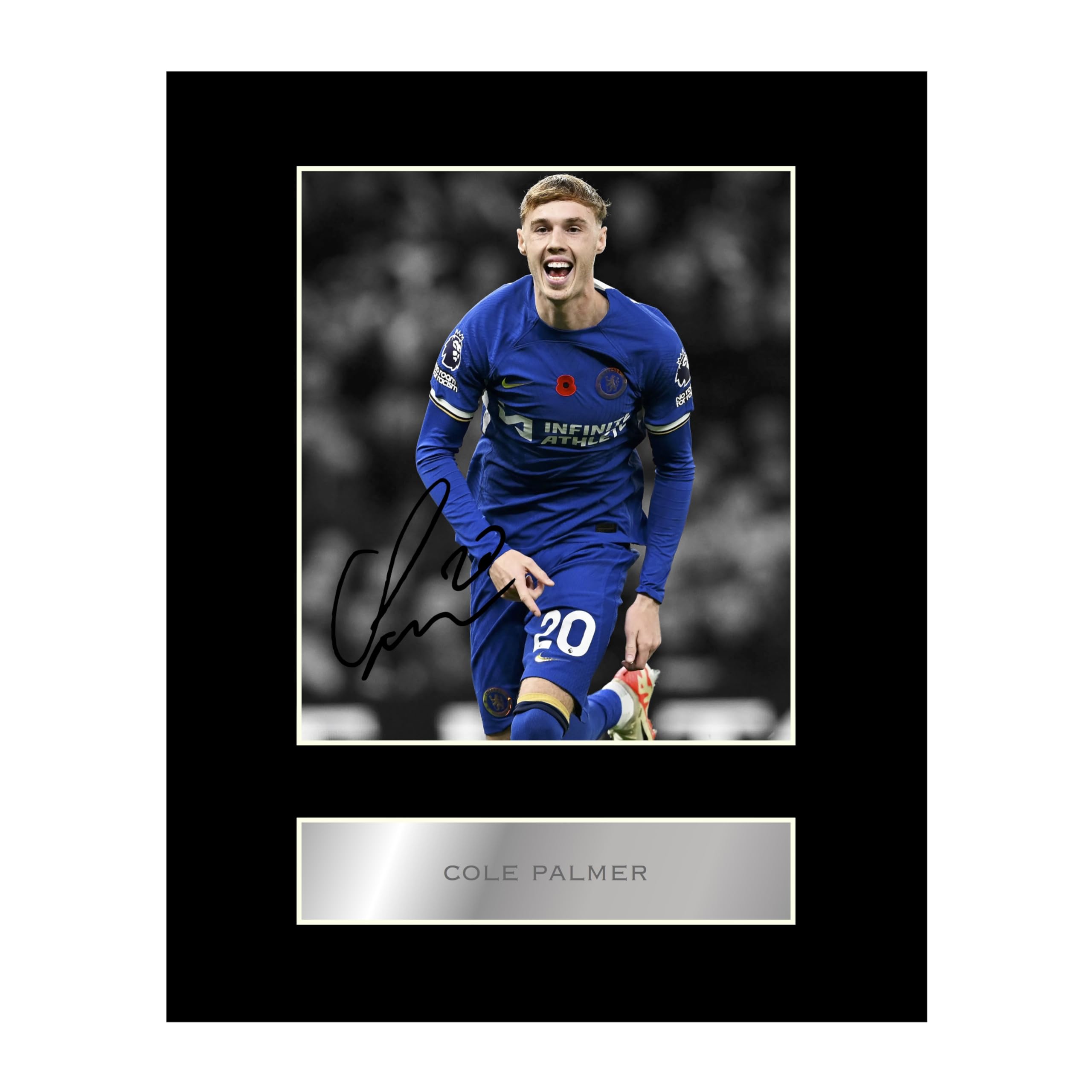 Cole Palmer Pre Printed Signature Signed Mounted Photo Display #11 Printed Autograph Picture 10x8 Inch Mount