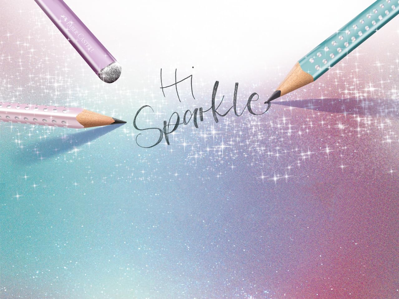 Faber-Castell 201910 - Buntstifte Sparkle Pastell, 12er Metalletui (Buntstifte Set Sparkle Pastell) (Buntstifte Set Maxi Sparkle Pastell, Pastell)