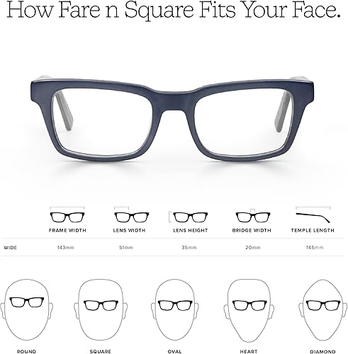 Miniatura 4 de eyebobs Gafas Fare N Square Blue Light Gafas de lectura prémium para hombres y mujeres Gafas de computadora con bloqueo de luz azul