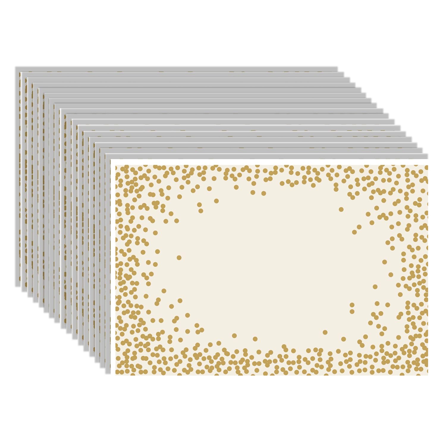 Kitchen Papers Gold Confetti Disposable Paper Placemats for Table - 18 Sheets American Made