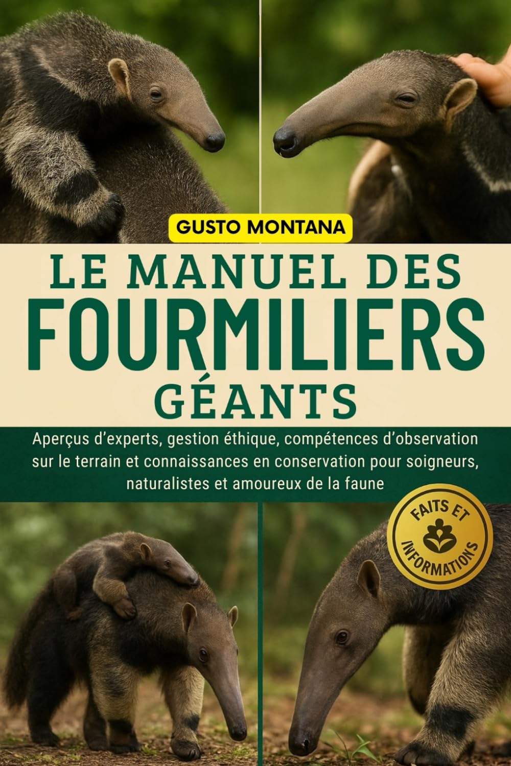 LE MANUEL DES FOURMILIERS GÉANTS: Aperçus d’experts, gestion éthique, compétences d’observation sur le terrain et connaissances en conservation pour soigneurs, naturalistes et amoureux de la faune
