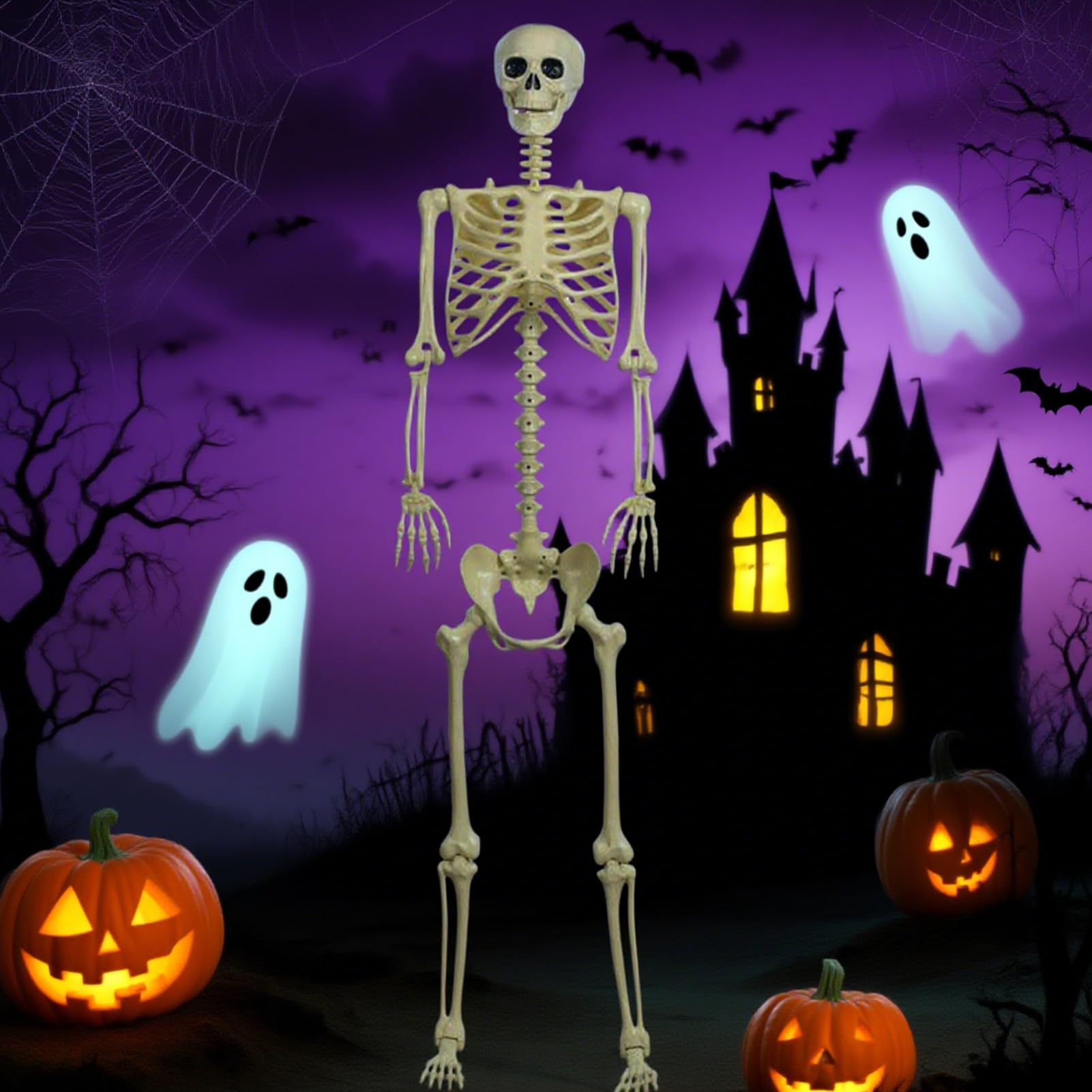 Decoración Halloween Esqueleto Estatuas Esculturas Decorativas De Jardín