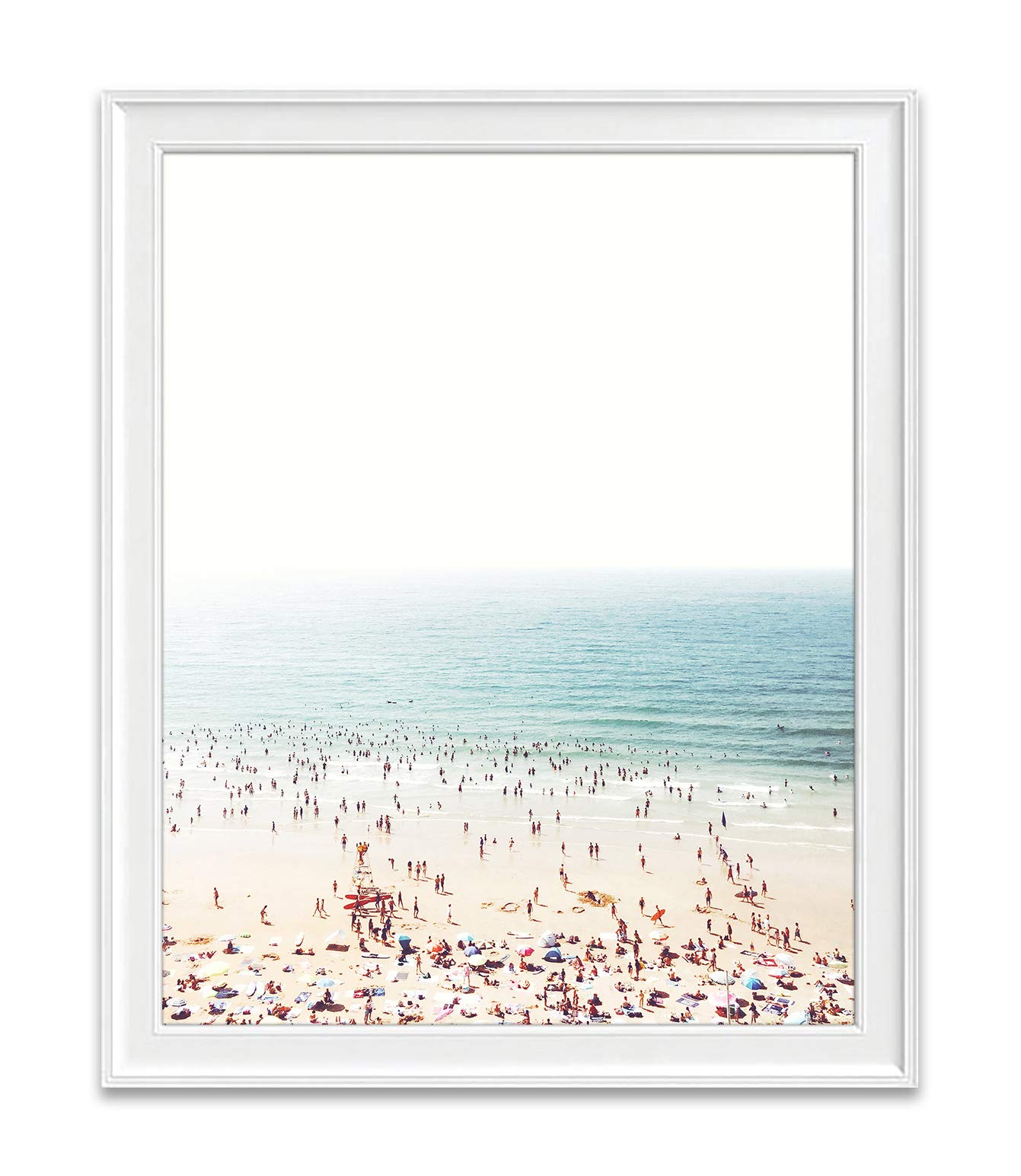Beach from Above Aerial Shot of Ocean Nautical Photography Print, Unframed, Coastal Home and Wall Decor, All Sizes