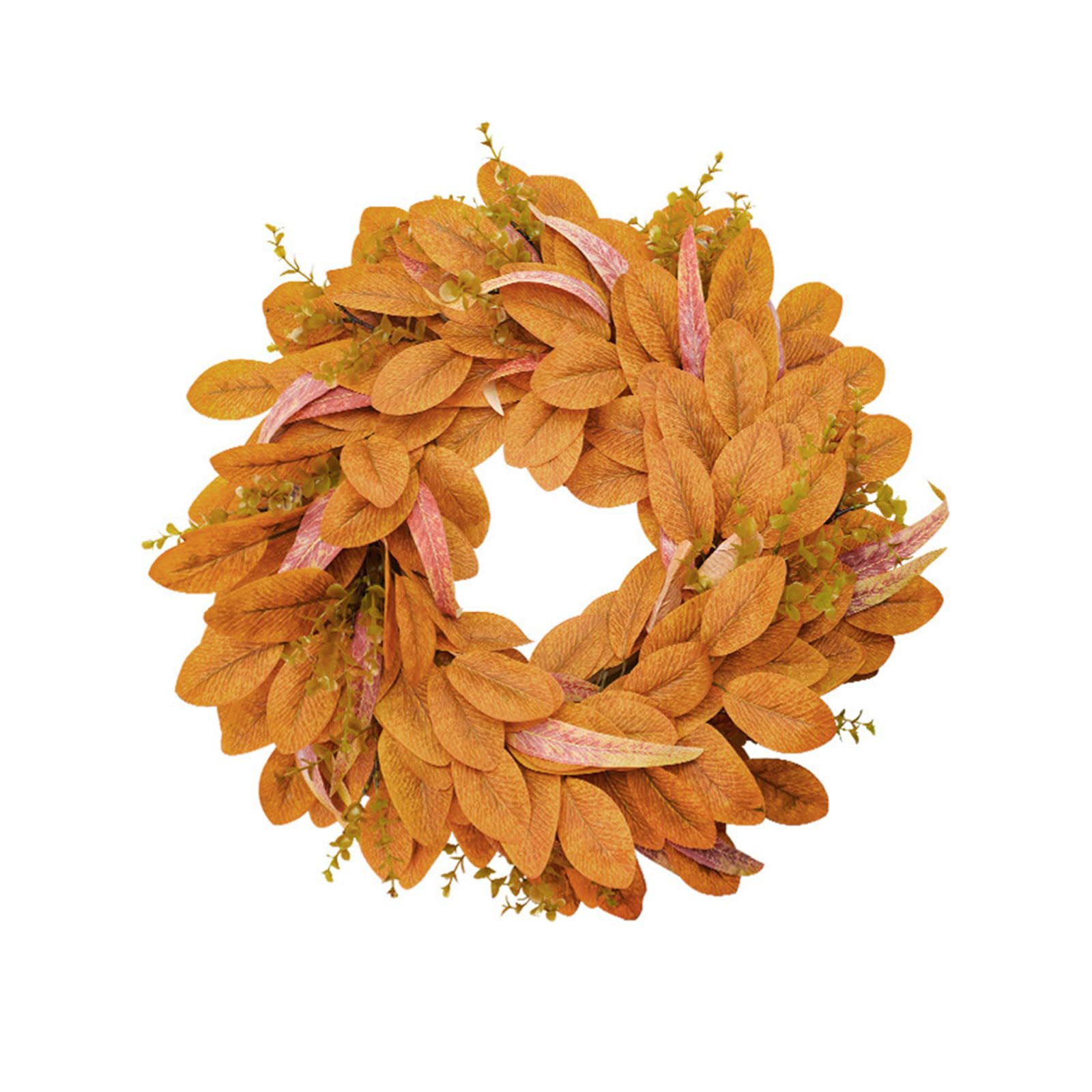 Xinsheinelry Thanksgiving Front Door Garlands Decoration Autumn Wreath with Realistic Foliages Weather Proof Indoor Outdoors Use Fall Harvest Outdoor Decoration