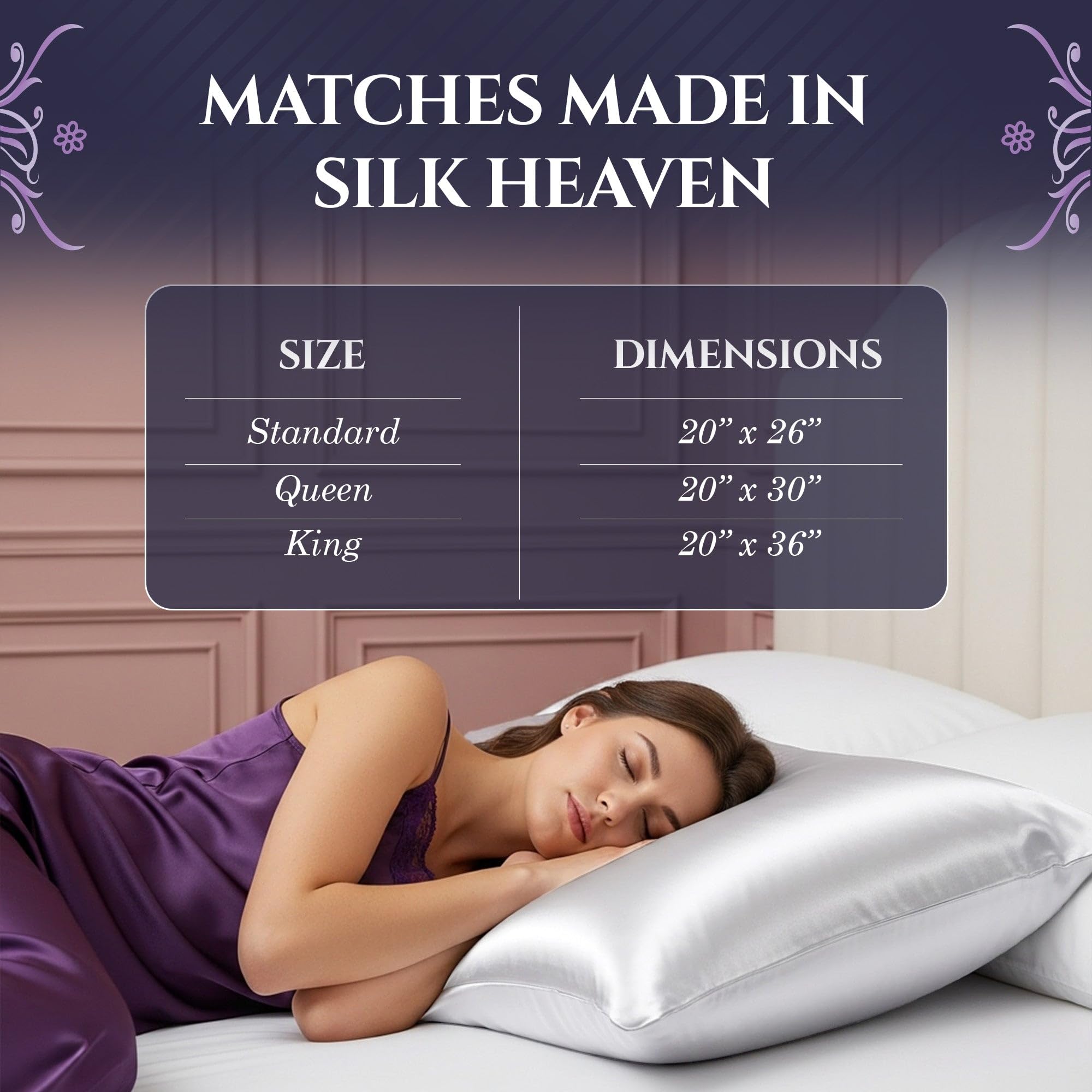 DECOLURE 100% Pure Mulberry Silk Pillow Case King Size – Highest Grade 30 Momme 6A+, Luxuriously Soft & Cooling Silk Pillowcase for Hair & Skin, Hypoallergenic, Breathable, Hidden Zipper (White)