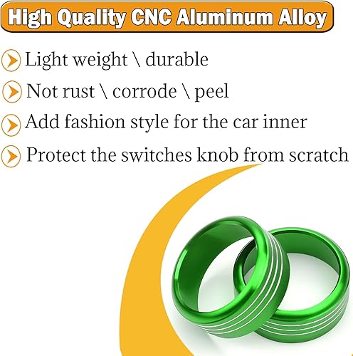 Miniatura 3 de Para Subaru - Cubierta de perilla de CA, accesorio para interruptor de consola central, botón de control de volumen, ajuste de anillo compatible con