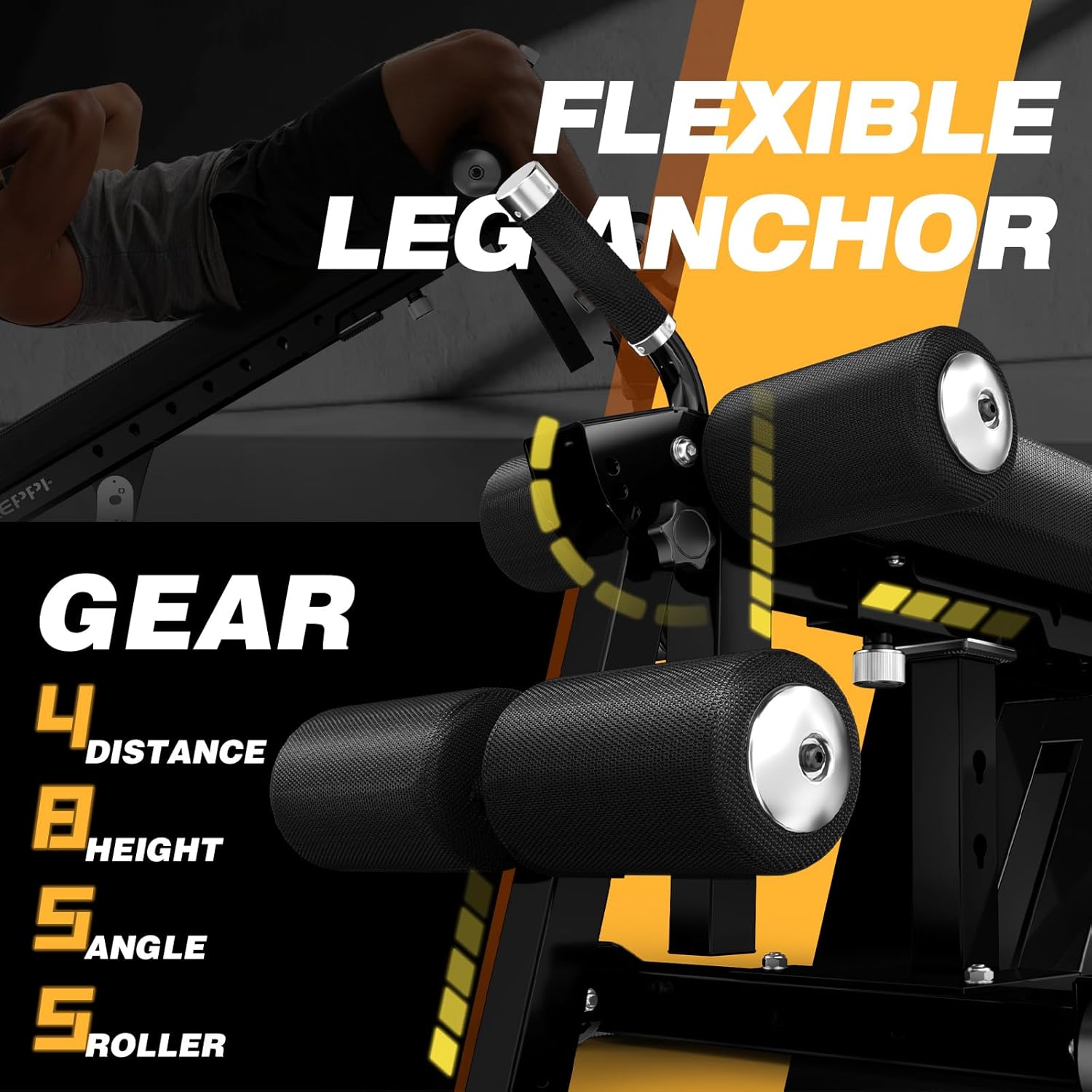 KeppiFitness Weight Bench, 1500LBS Capacity Workout Bench, 17” Bench Press Height, 11+8 Adjustable Weight Bench with Flat/Incline/Decline Angle and Vertical Storage - Bench6000 2026 Version