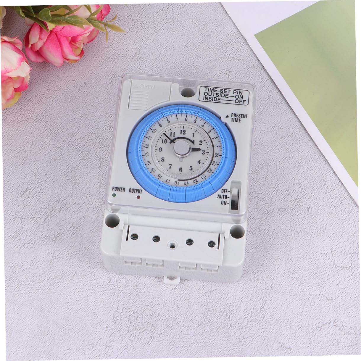 Mechanischer Timer 110-230vac 16a aus Pc, Weiß für Küche