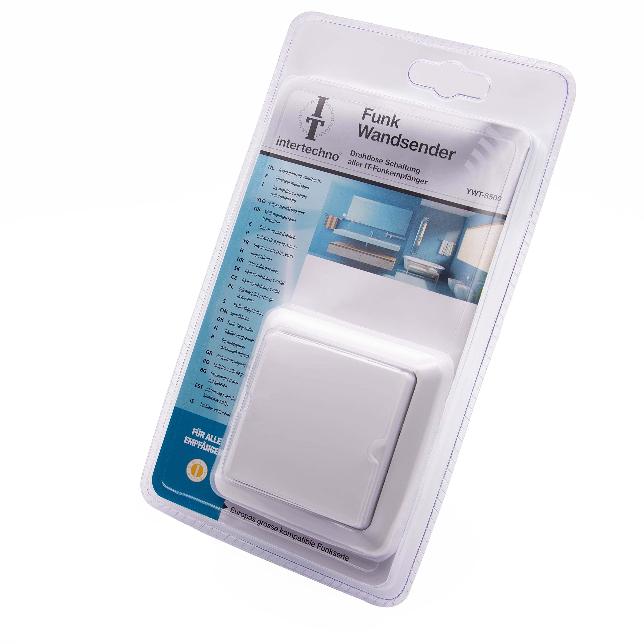 intertechno YWT-8500 Blanc Interrupteur d'éclairage (Lot de 2)