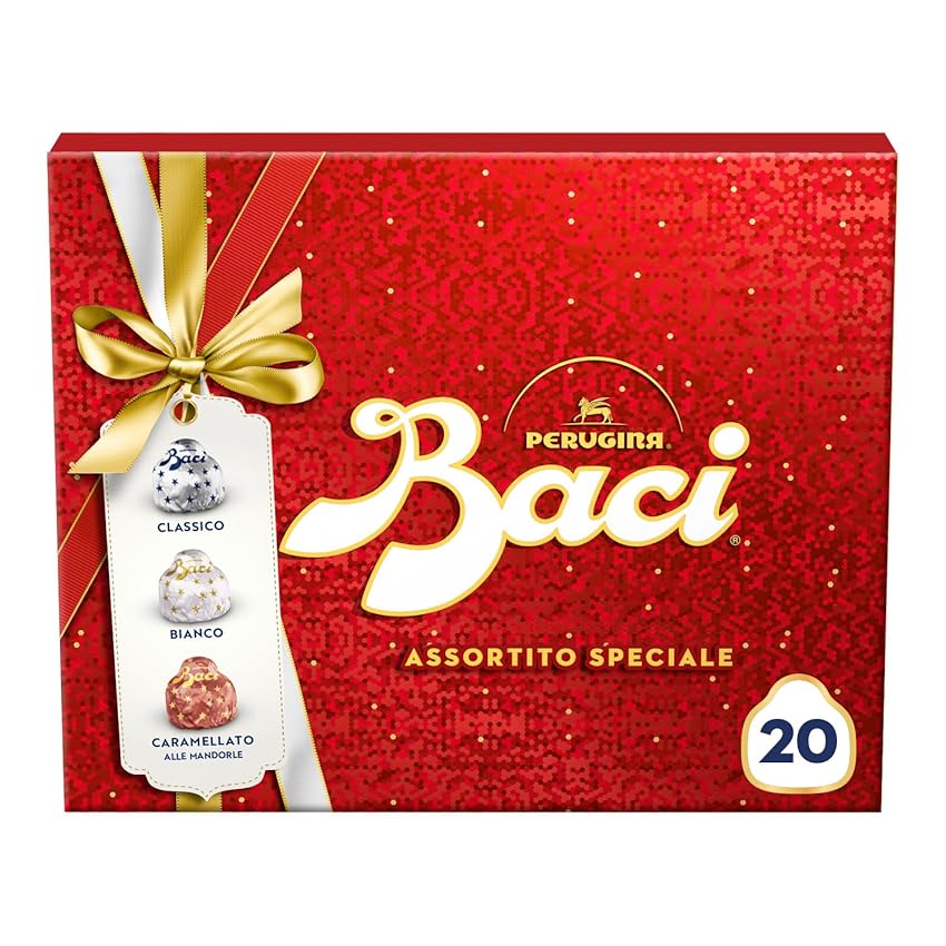 BACI PERUGINA Cioccolatini Assortiti ripieni al Gianduia, Scatola Regalo Speciale 250g
