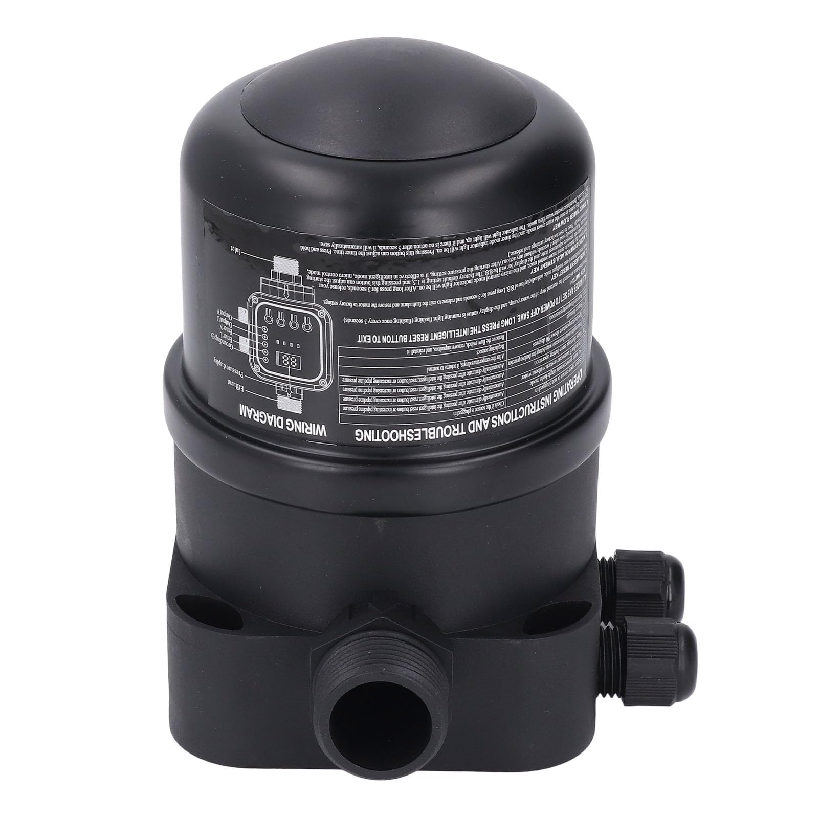 ViaGasaFamido Controller Intelligente per Pompa dell'acqua, Interruttore Automatico della Pompa in Plastica Tecnica da 10 Bar per Uso Domestico e Giardino