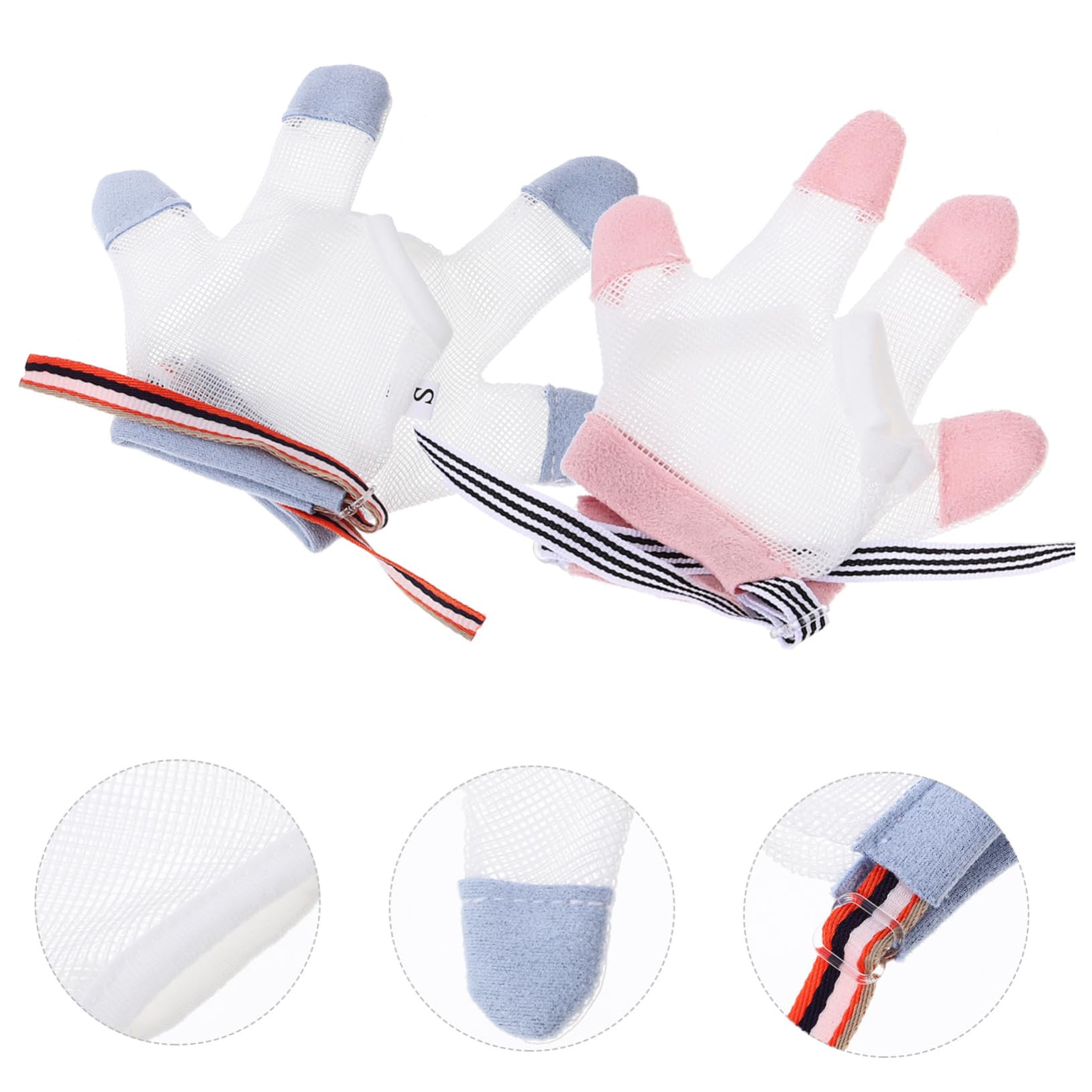 Toyvian 10paare Daumenlutschen Stopp-handschuhe Atmungsaktive Anti-biss-handschuhe Für Kleinkinder Tragbare Und Bequeme Zum Schutz Vor Daumenlutschen Und Kratzen