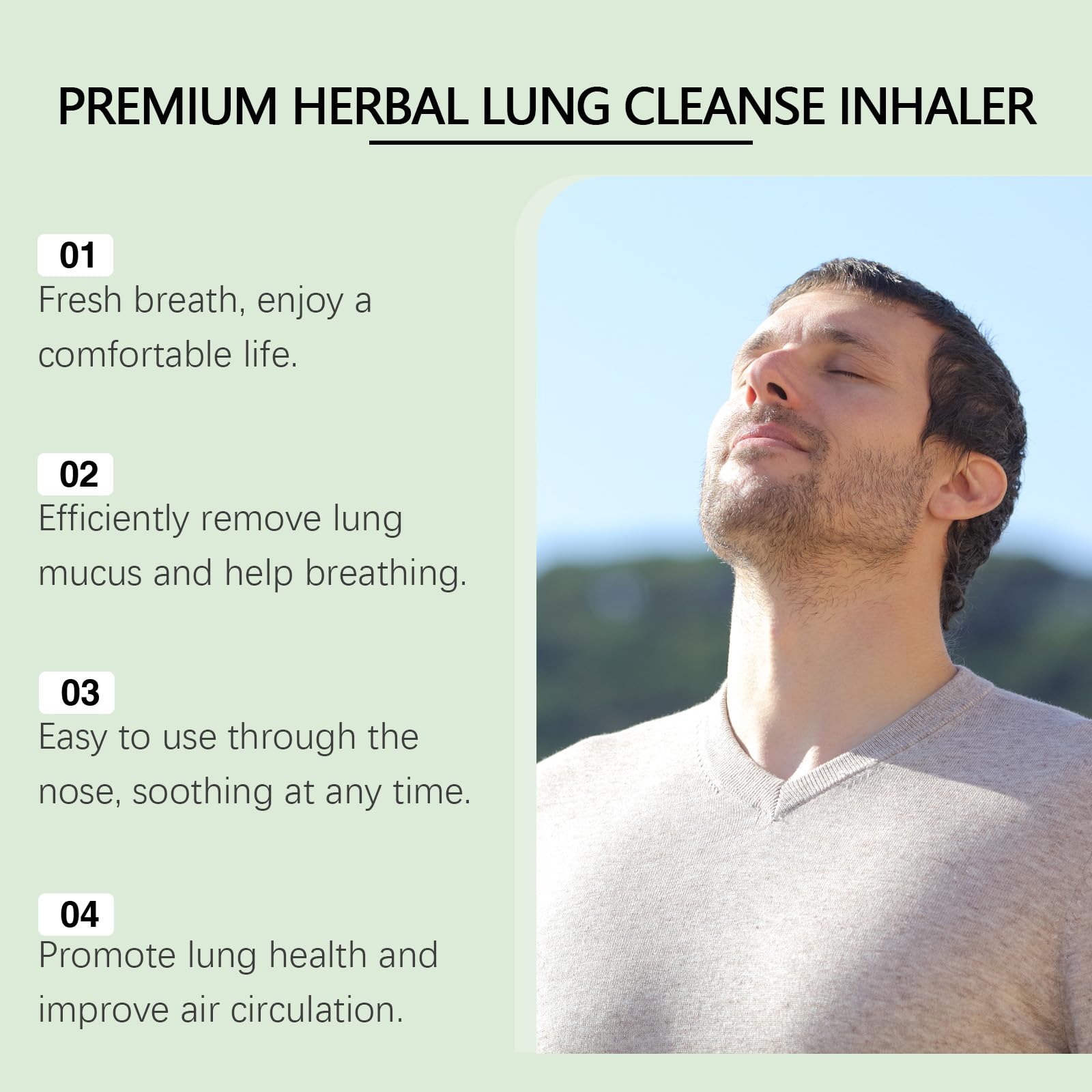 Herbal Lung Cleanse & Repair Nasal Spray,Inhalateur de Nettoyage Pulmonaire,Inhalateurs Nettoyants à base de,Relieve Nasal Congestion 2PC