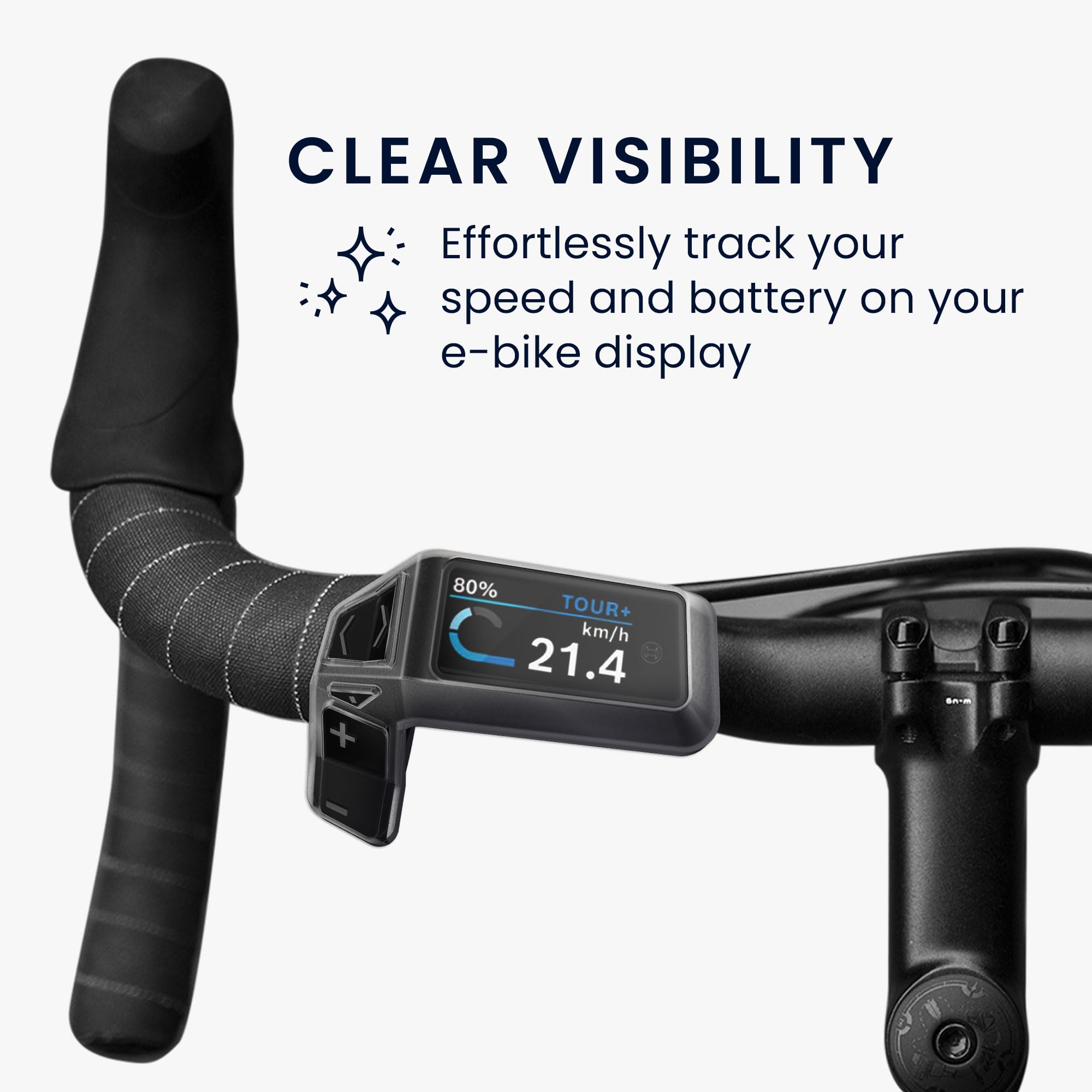 kwmobile EBike etui na komputer rowerowy kompatybilne z Bosch Purion 200 - przezroczysta osłona nawigacji GPS - przezroczysta