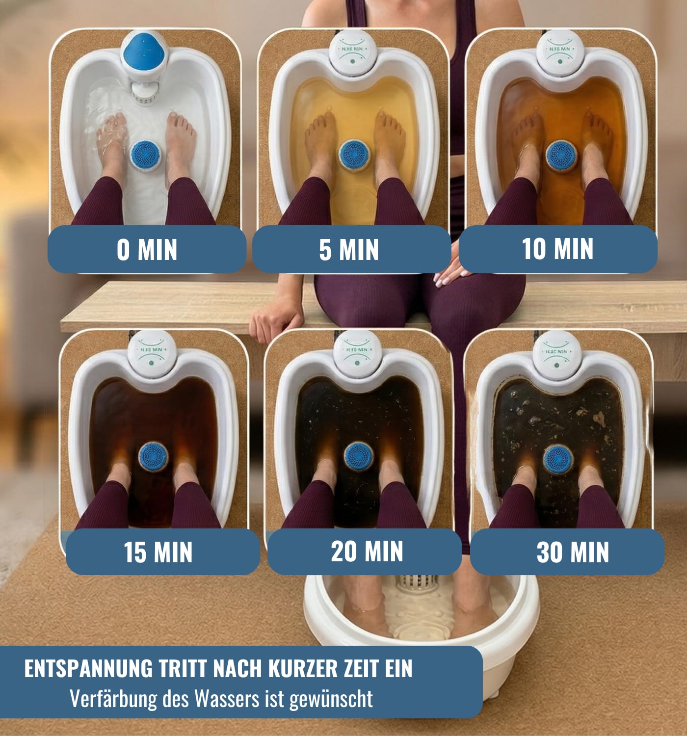 Galvano Detox Nettoyeur Ionique | Bain de Pieds & Corps, Kit Hydrogalvanique Complet avec Électrolyseur, 3 Convertisseurs, Ceinture Chauffante Infrarouge, Écran Numérique, Coffret Alu
