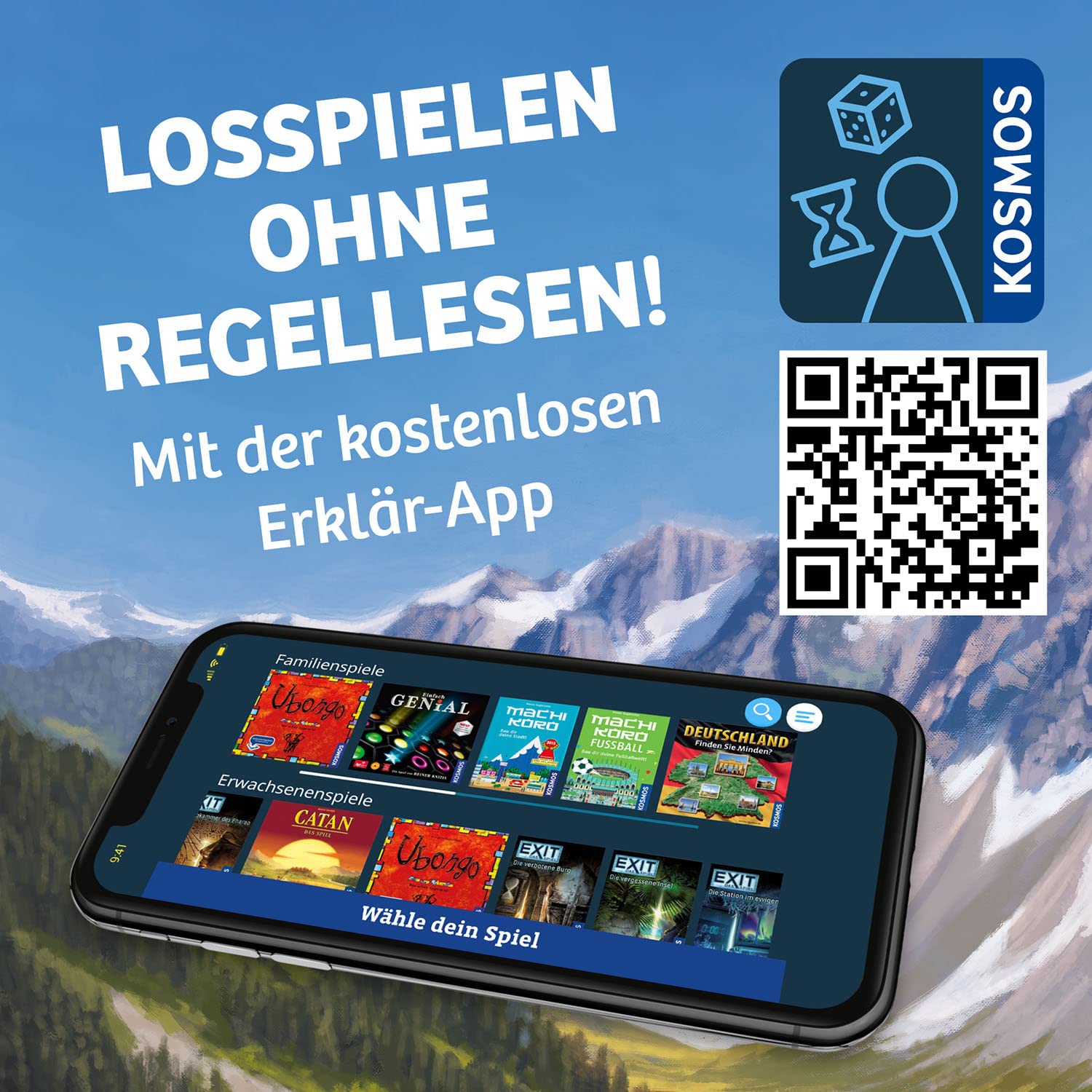 KOSMOS 682590 Cascadia - Im Herzen der Natur, Spiel des Jahres 2022, Brettspiel mit Holz-Elementen, Familienspiel für 1-4 Personen ab 10 Jahren, Gesellschaftsspiel