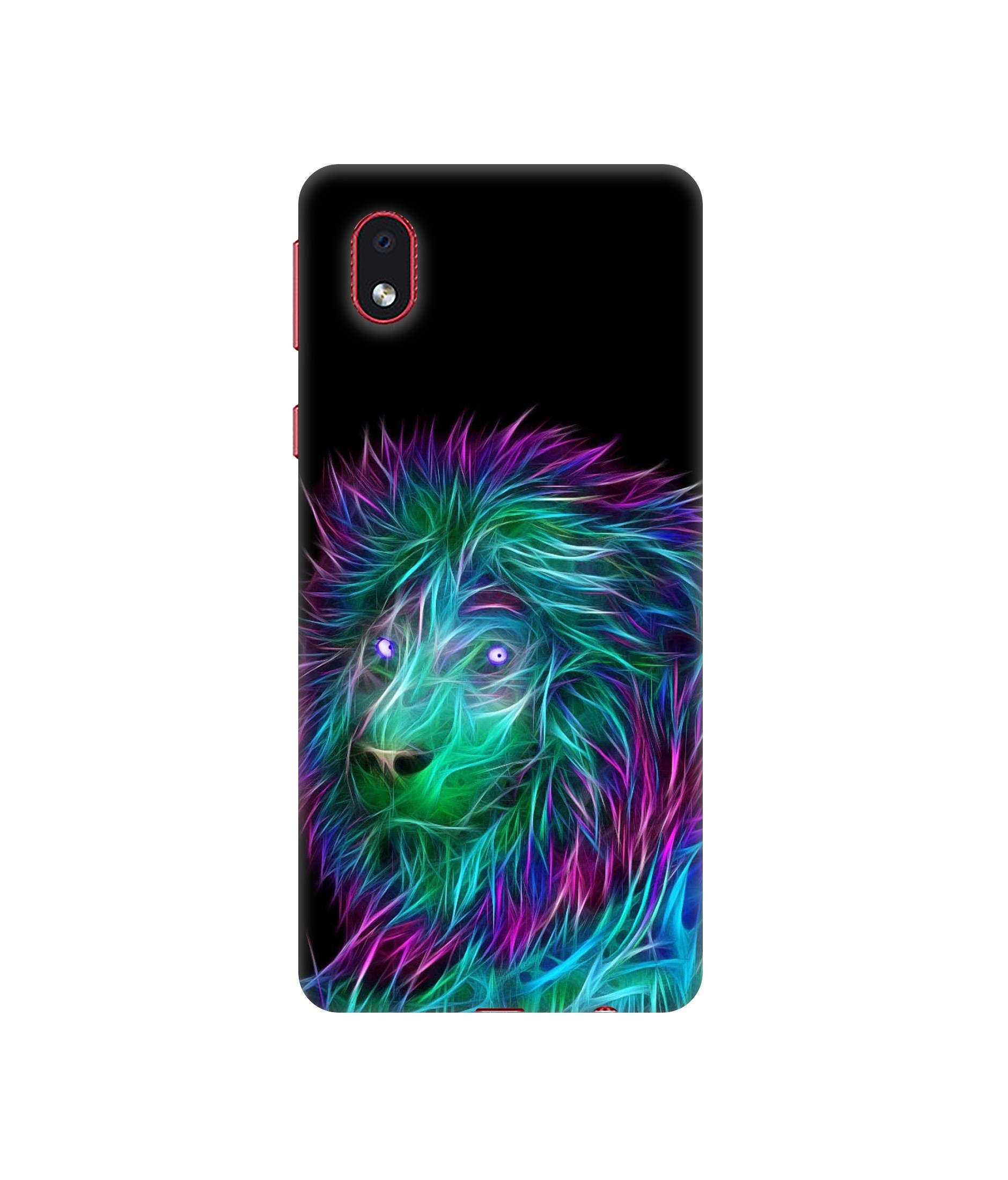 Casotec 3D Lion Design 3D Printed Hard Back Case Cover for Samsung Galaxy M01 Core