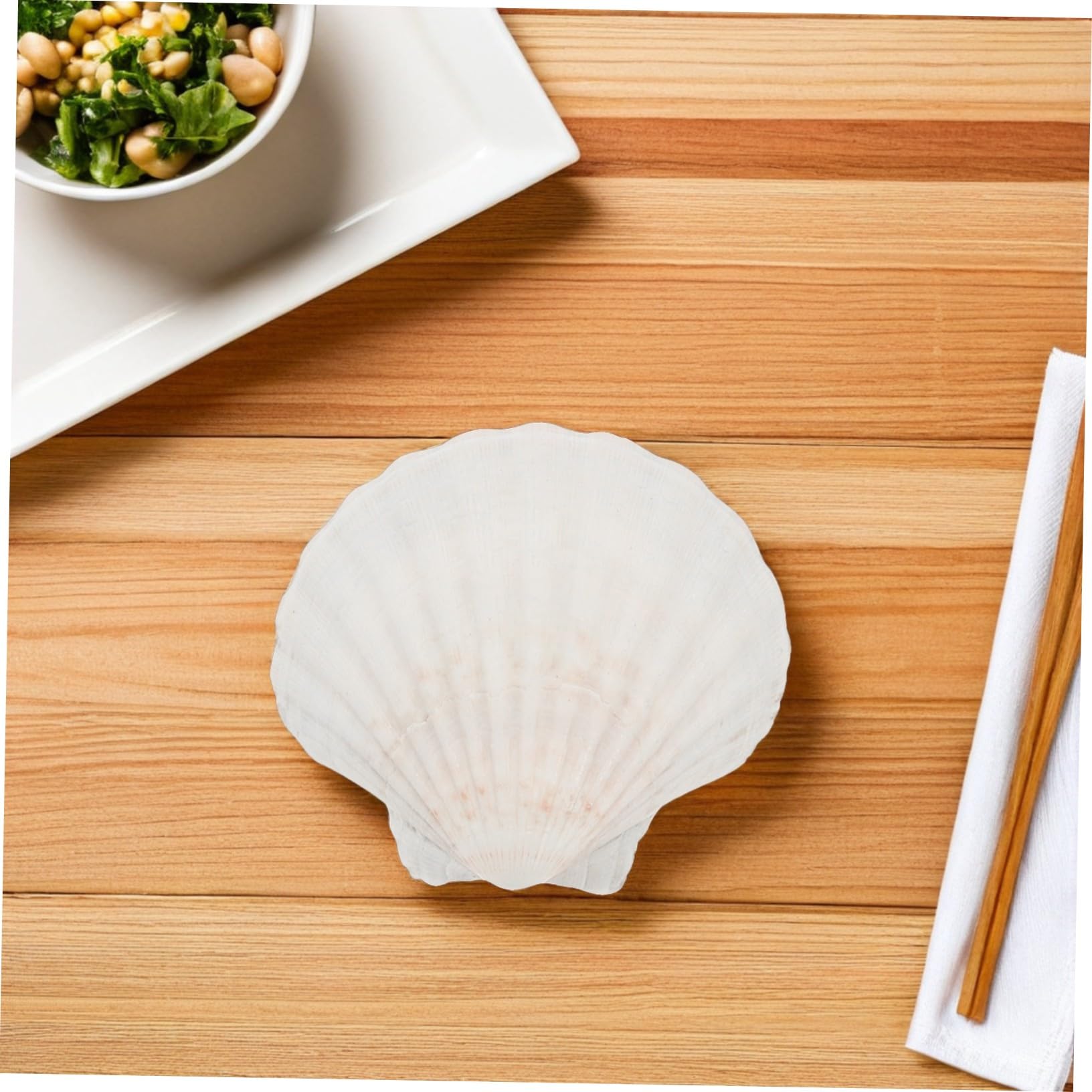 20 Piezas Naturales Resistente al Calor para Hornear y Servir Mariscos Utensilios Reutilizables para Cocina y Barbacoa para Reuniones y Decoración Creativa