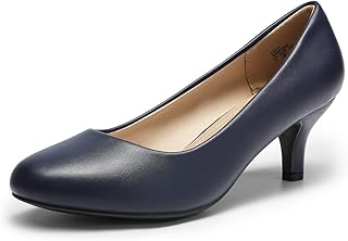 Women's Dress Comfortable Low Heel Pump Shoes