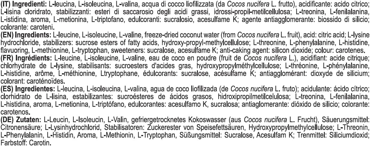 YAMAMOTO Nutrition, Essential AMINO POWDER 200 gr, Integratore Amminoacidi Essenziali Fermentati e Ramificati BCAA 4:1:1, Integratore per Sportivi, Gusto Arancia
